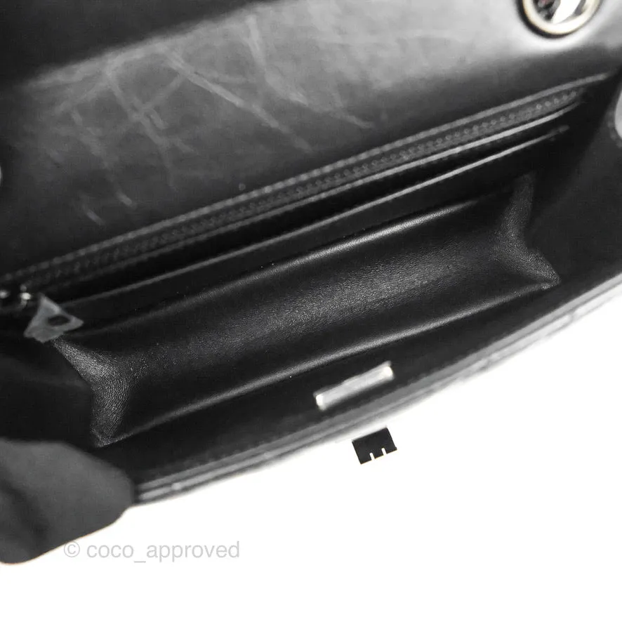 Chanel Mini Reissue 224 So Black Chevron Calfskin