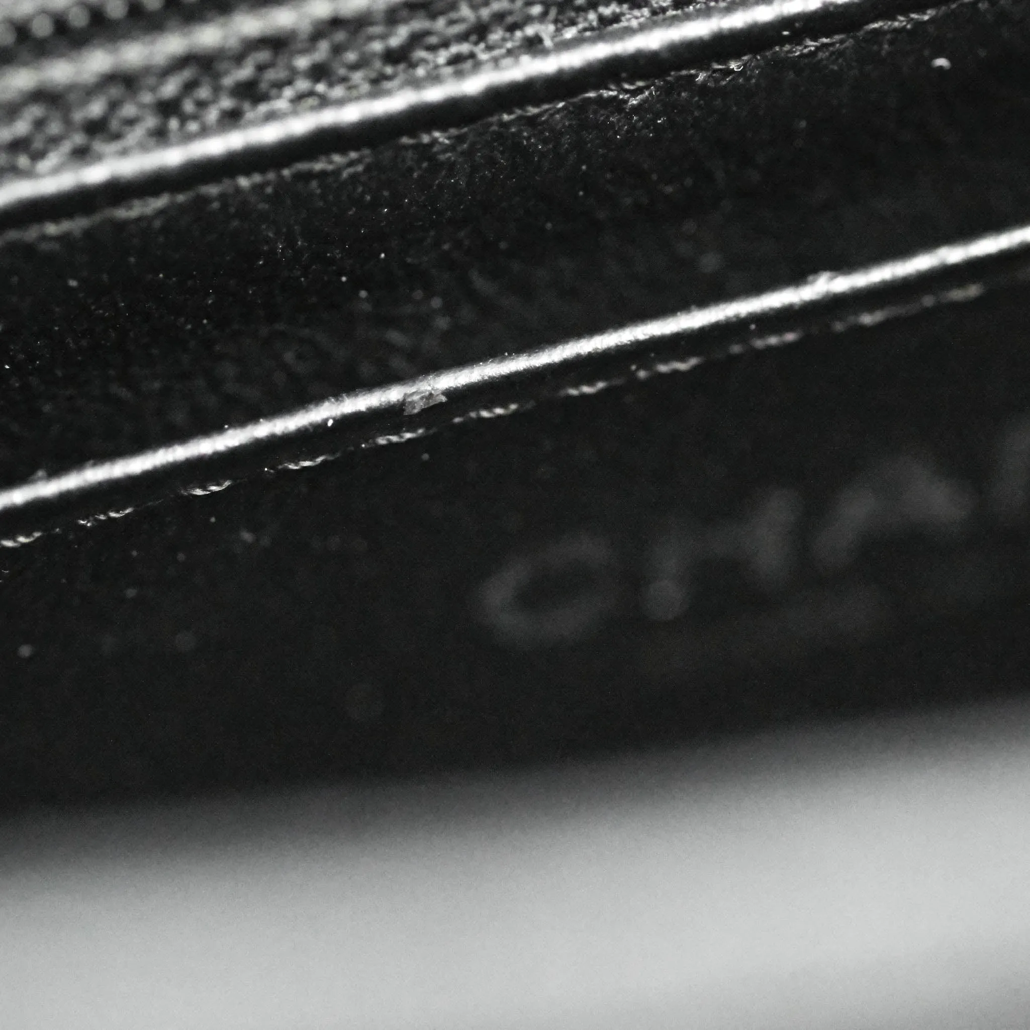 Chanel Mini Square Black Caviar Silver Hardware