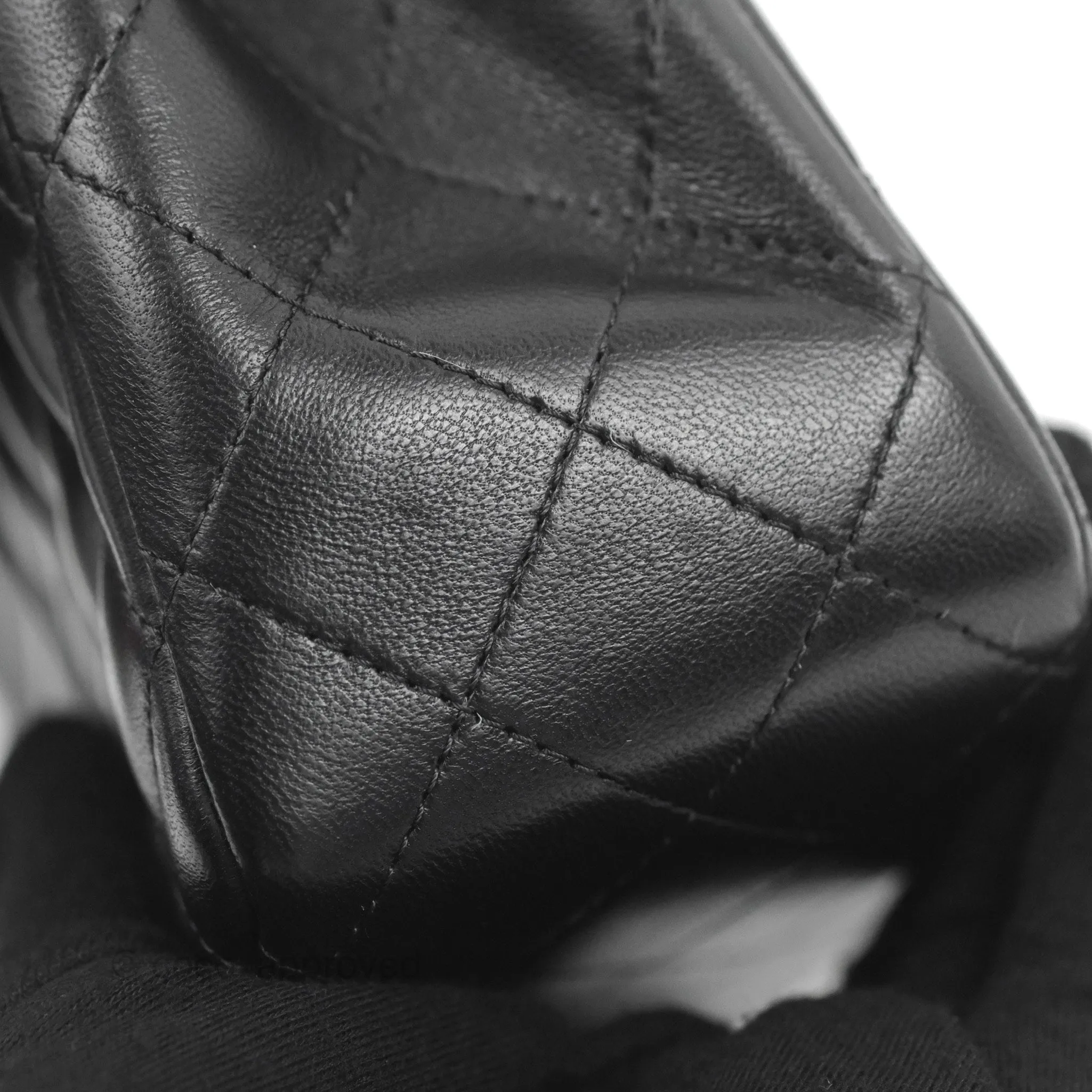 Chanel Mini Square Black Lambskin Gold Hardware