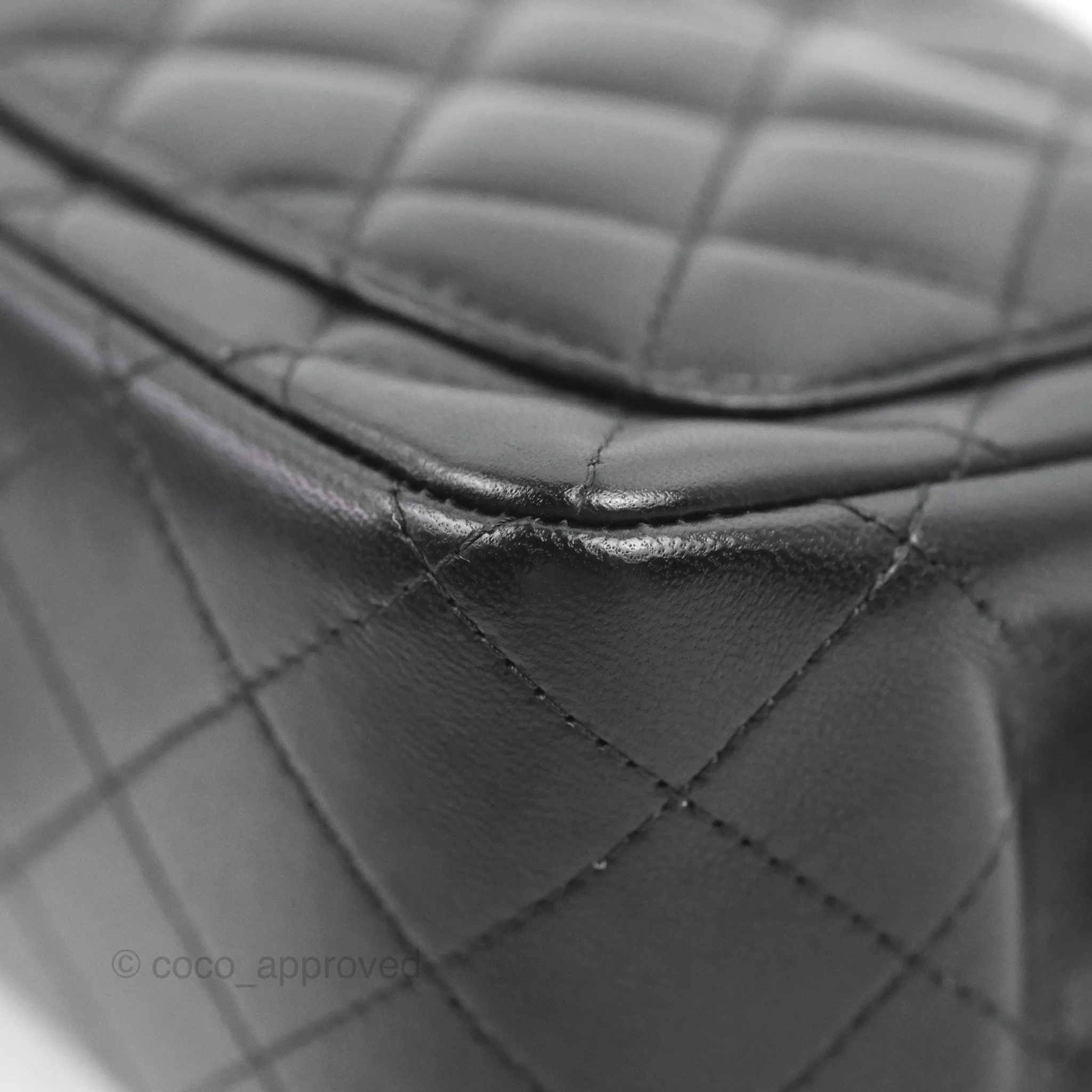 Chanel Mini Square Black Lambskin Gold Hardware