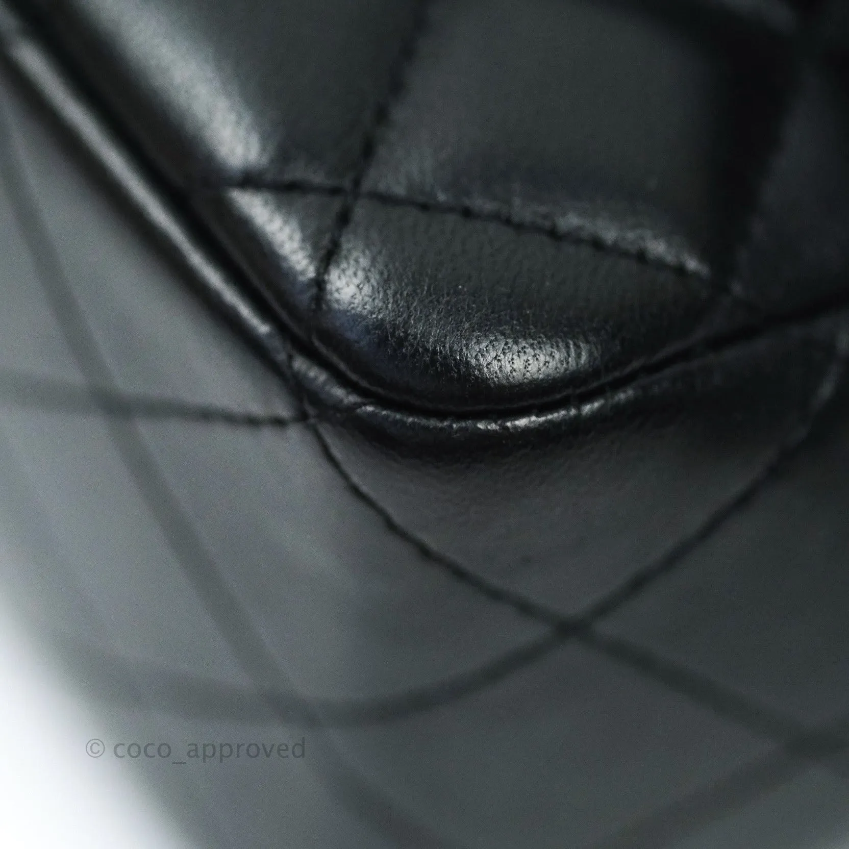 Chanel Mini Square Black Lambskin Gold Hardware