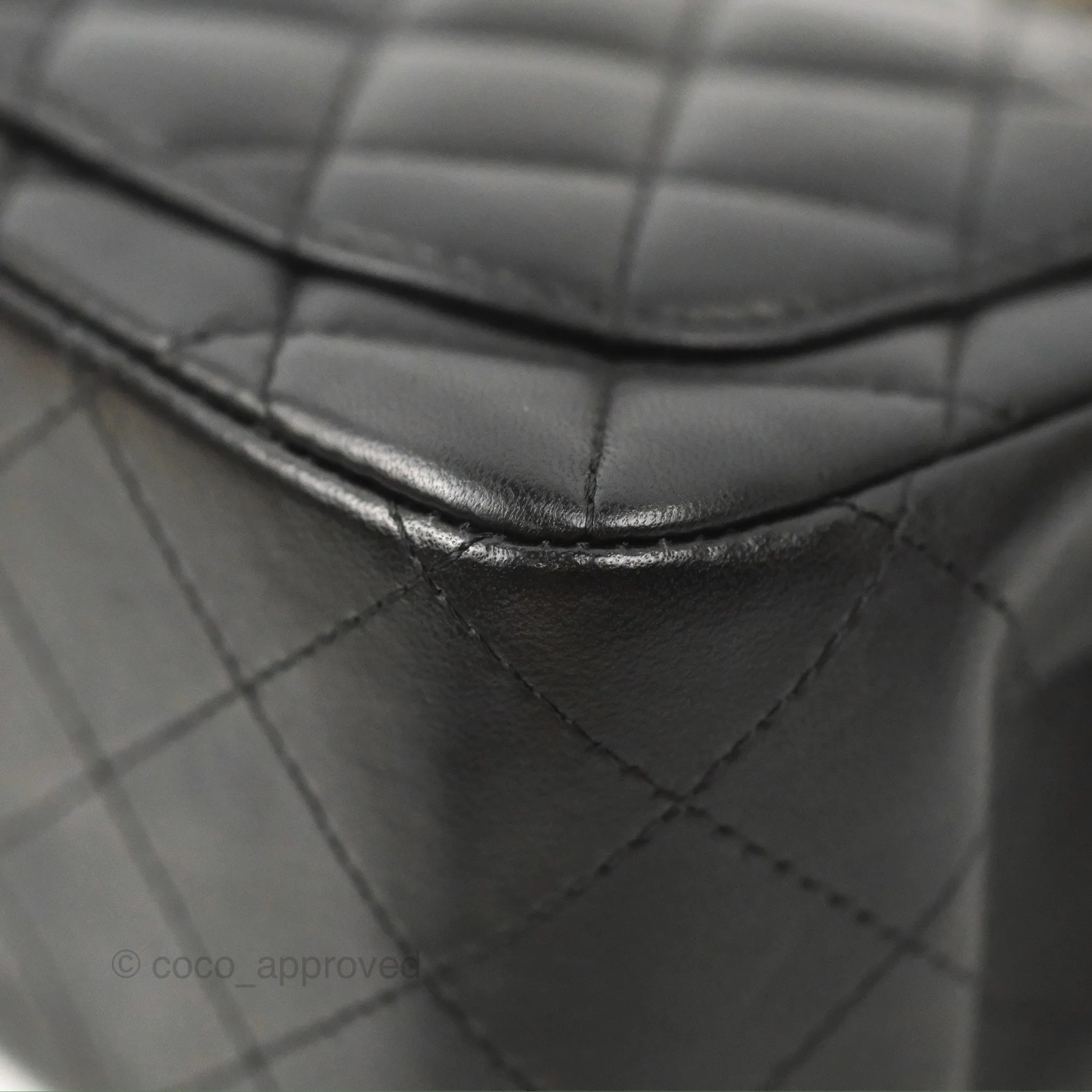 Chanel Mini Square Black Lambskin Gold Hardware