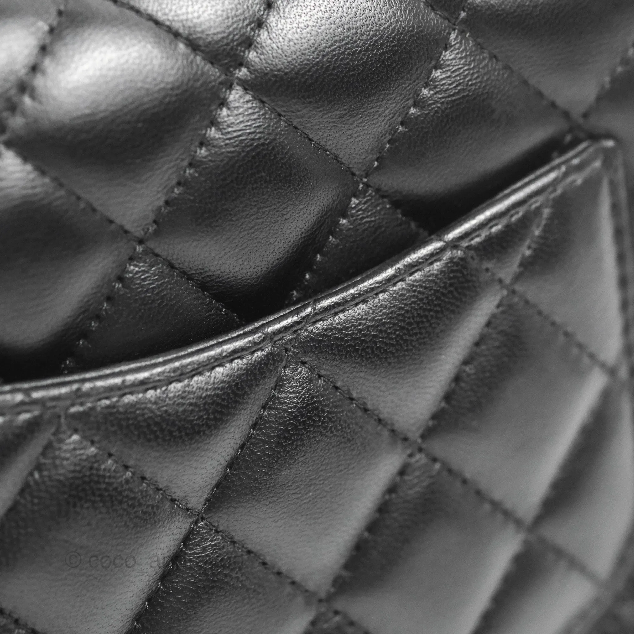 Chanel Mini Square Black Lambskin Gold Hardware