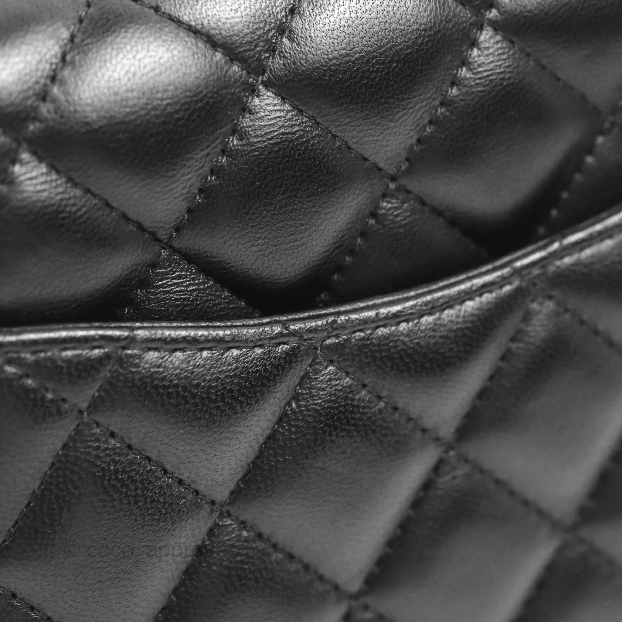 Chanel Mini Square Black Lambskin Gold Hardware