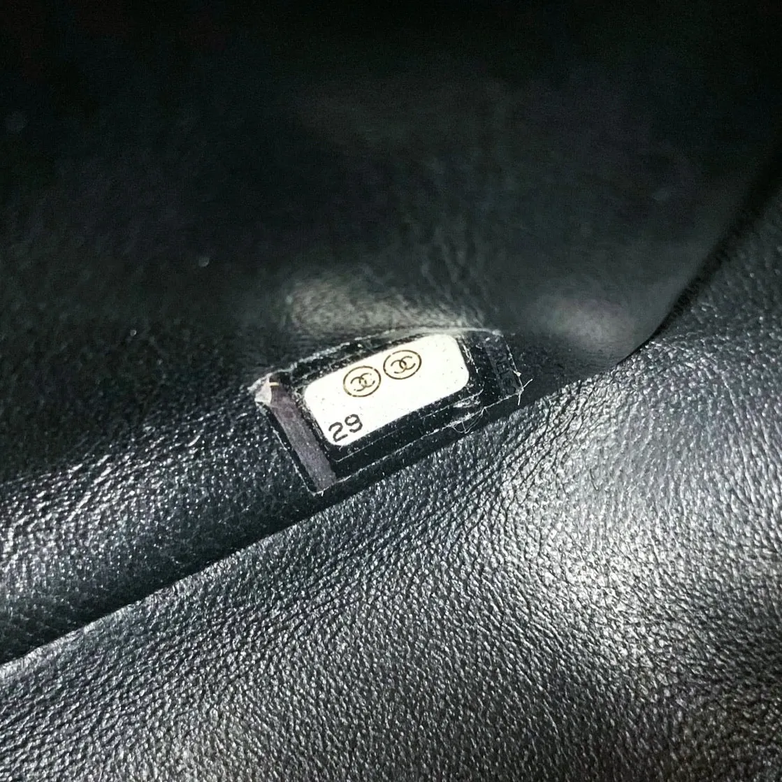 Chanel Mini Square Black Lambskin Gold Hardware