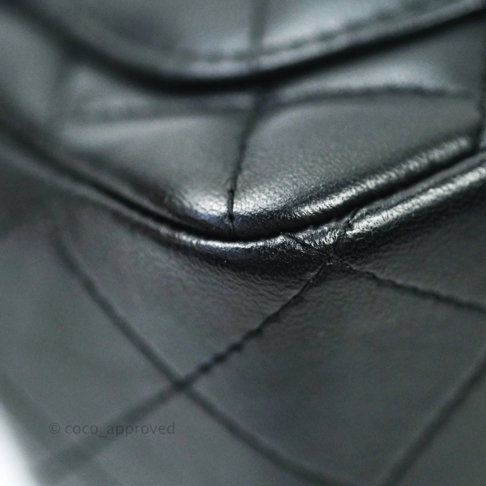 Chanel Mini Square Black Lambskin Gold Hardware