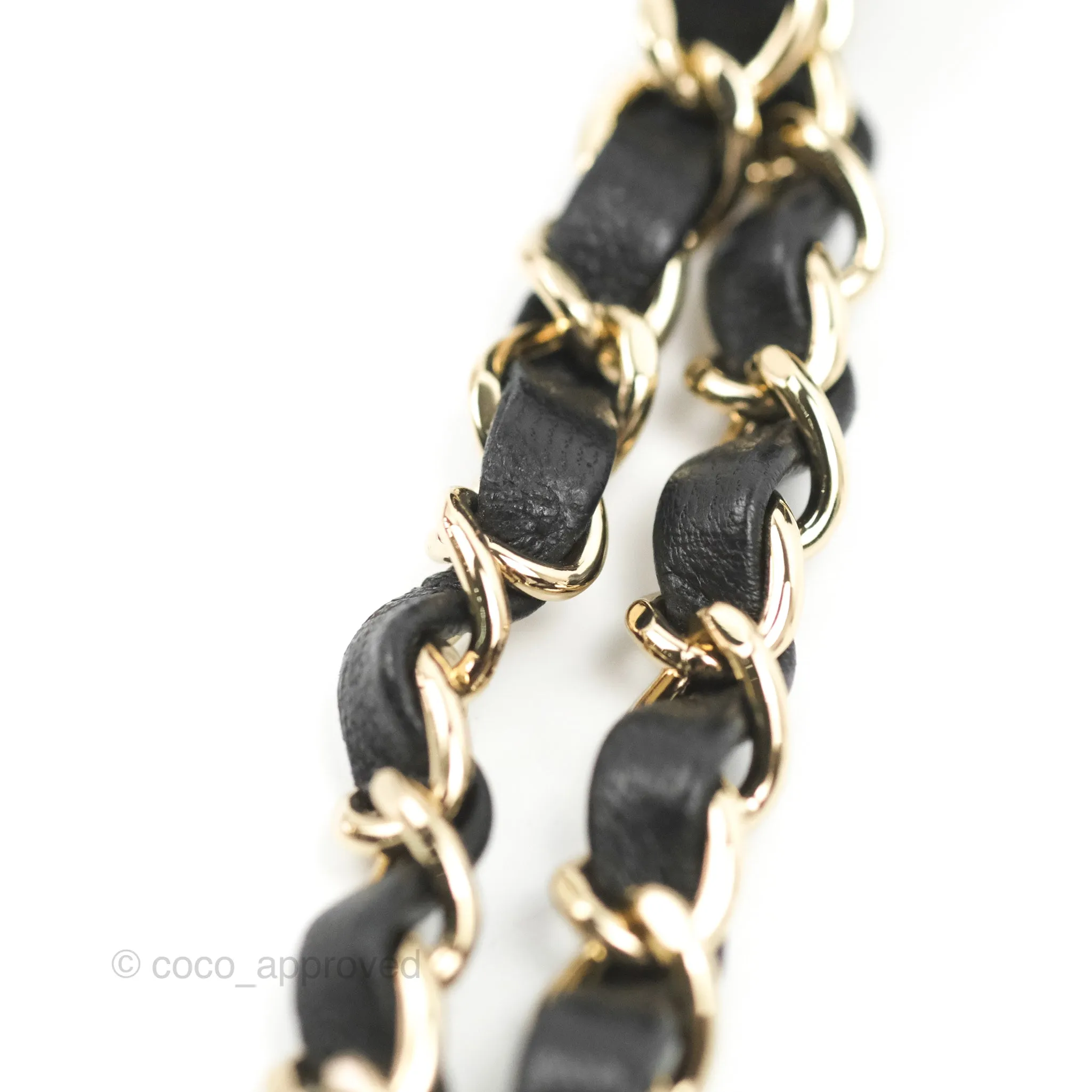 Chanel Mini Square Black Lambskin Gold Hardware