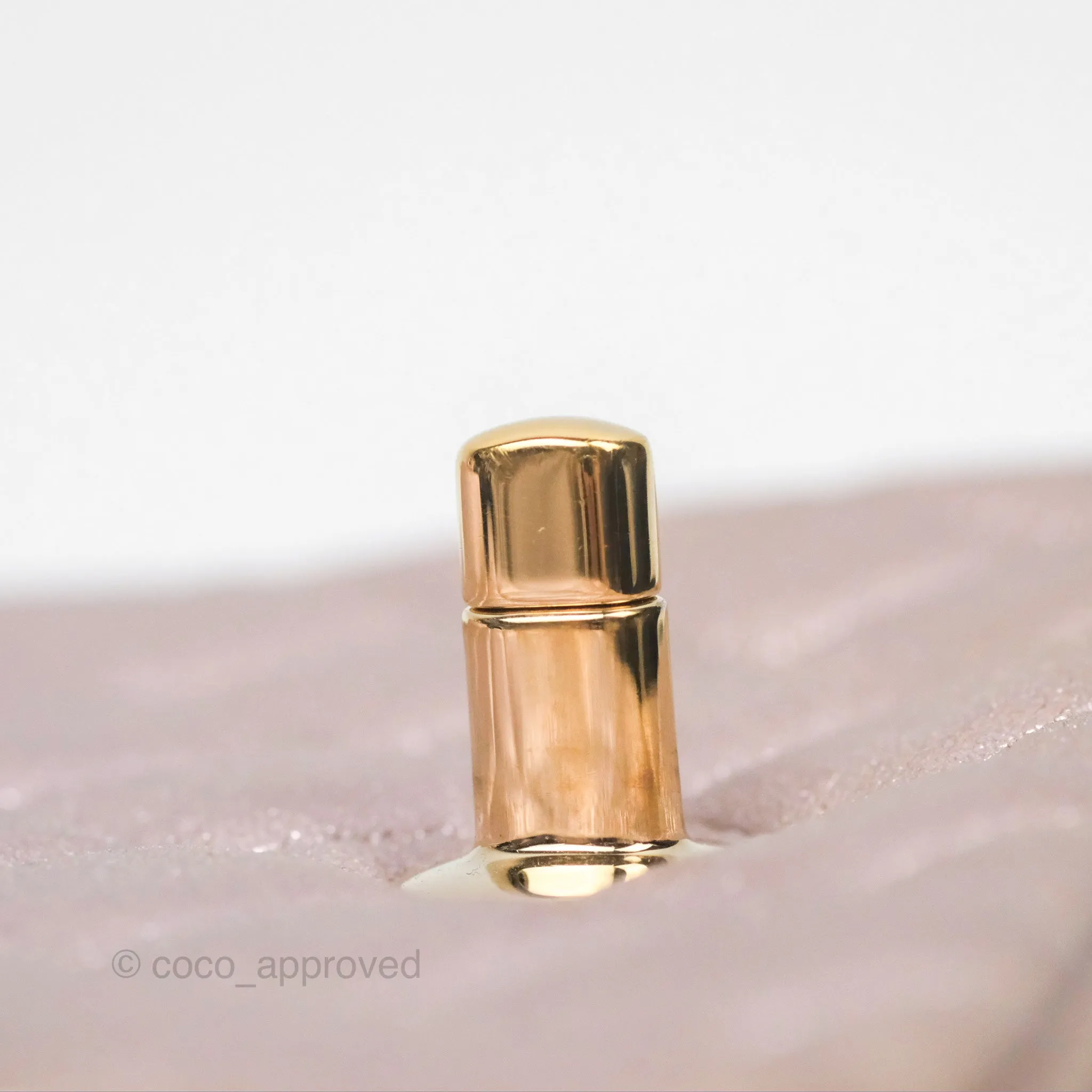 Chanel Mini Square Metallic Rose Gold Goatskin Gold Hardware 14B