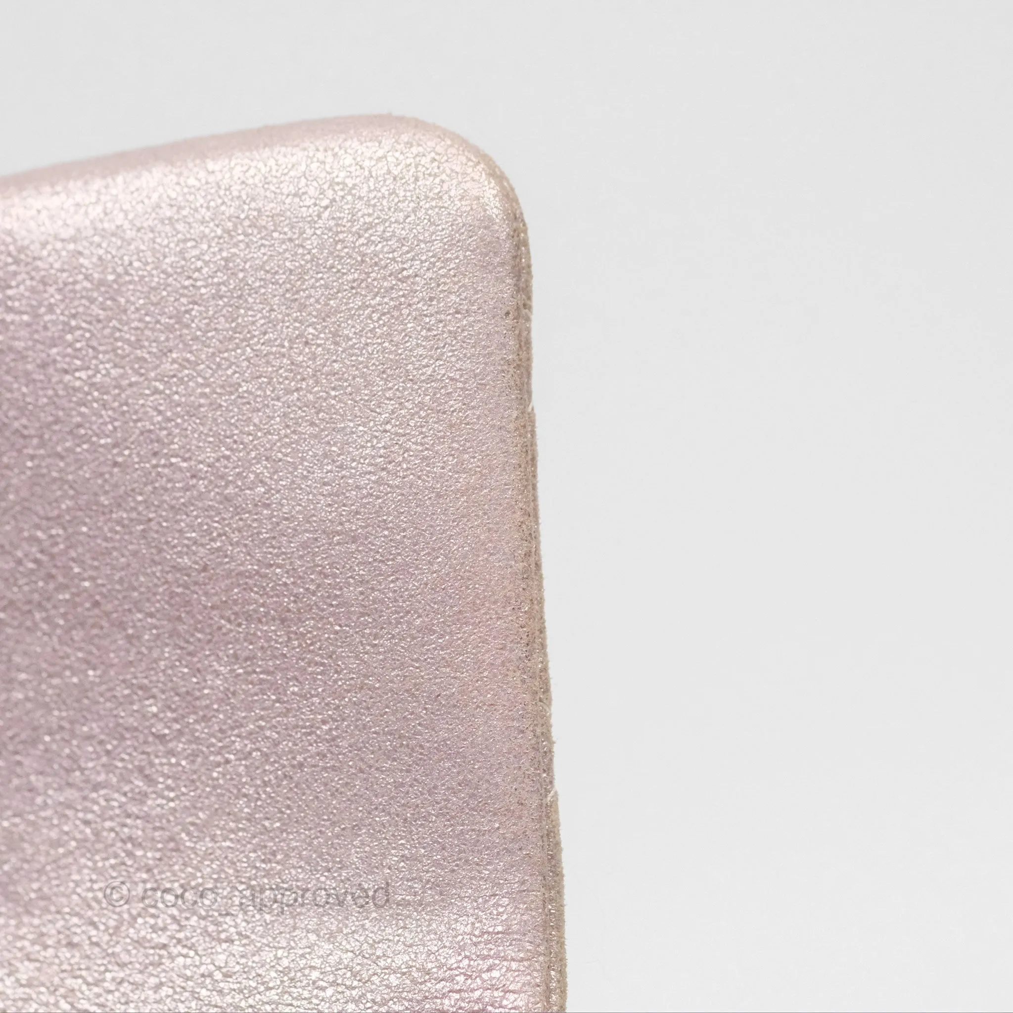 Chanel Mini Square Metallic Rose Gold Goatskin Gold Hardware 14B