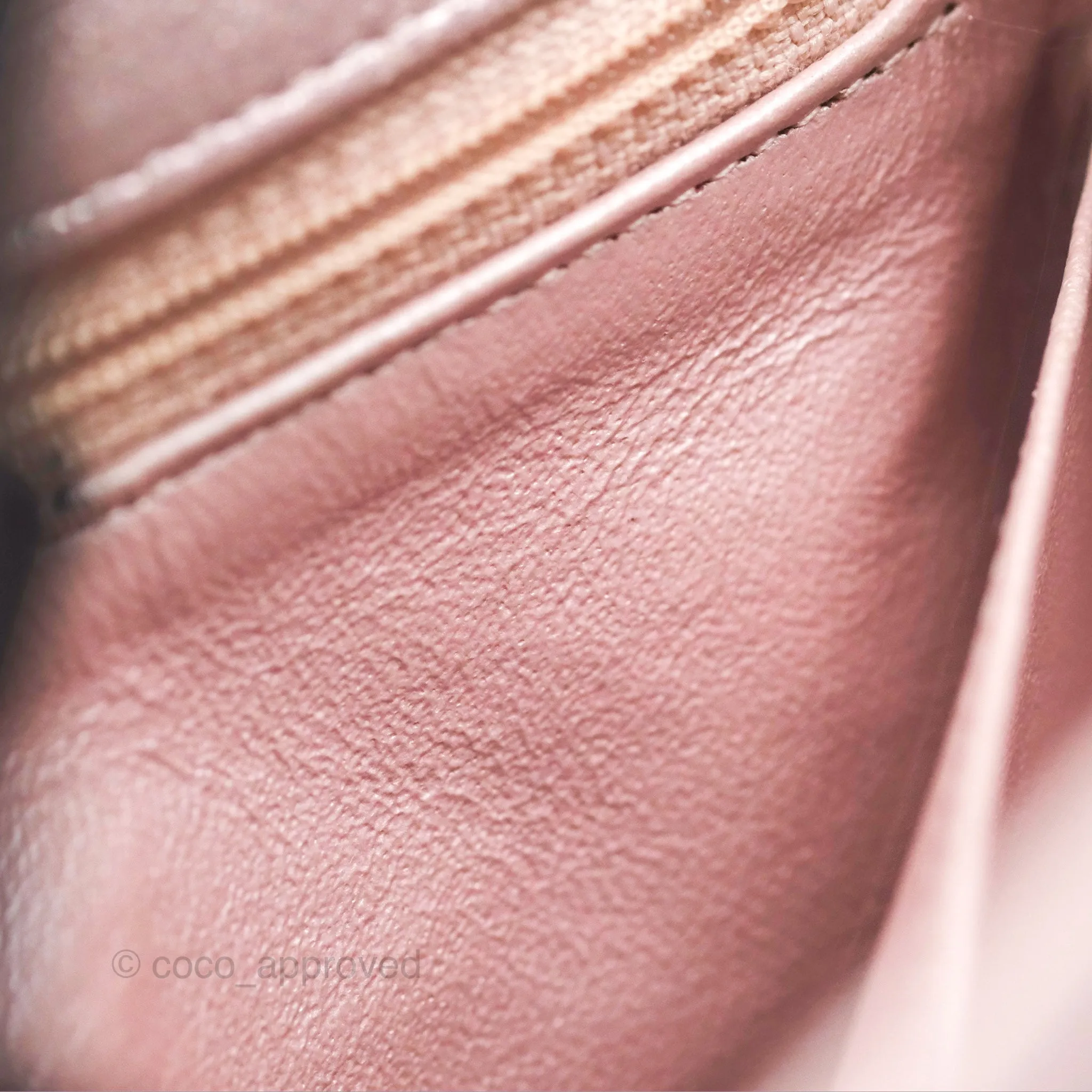Chanel Mini Square Metallic Rose Gold Goatskin Gold Hardware 14B