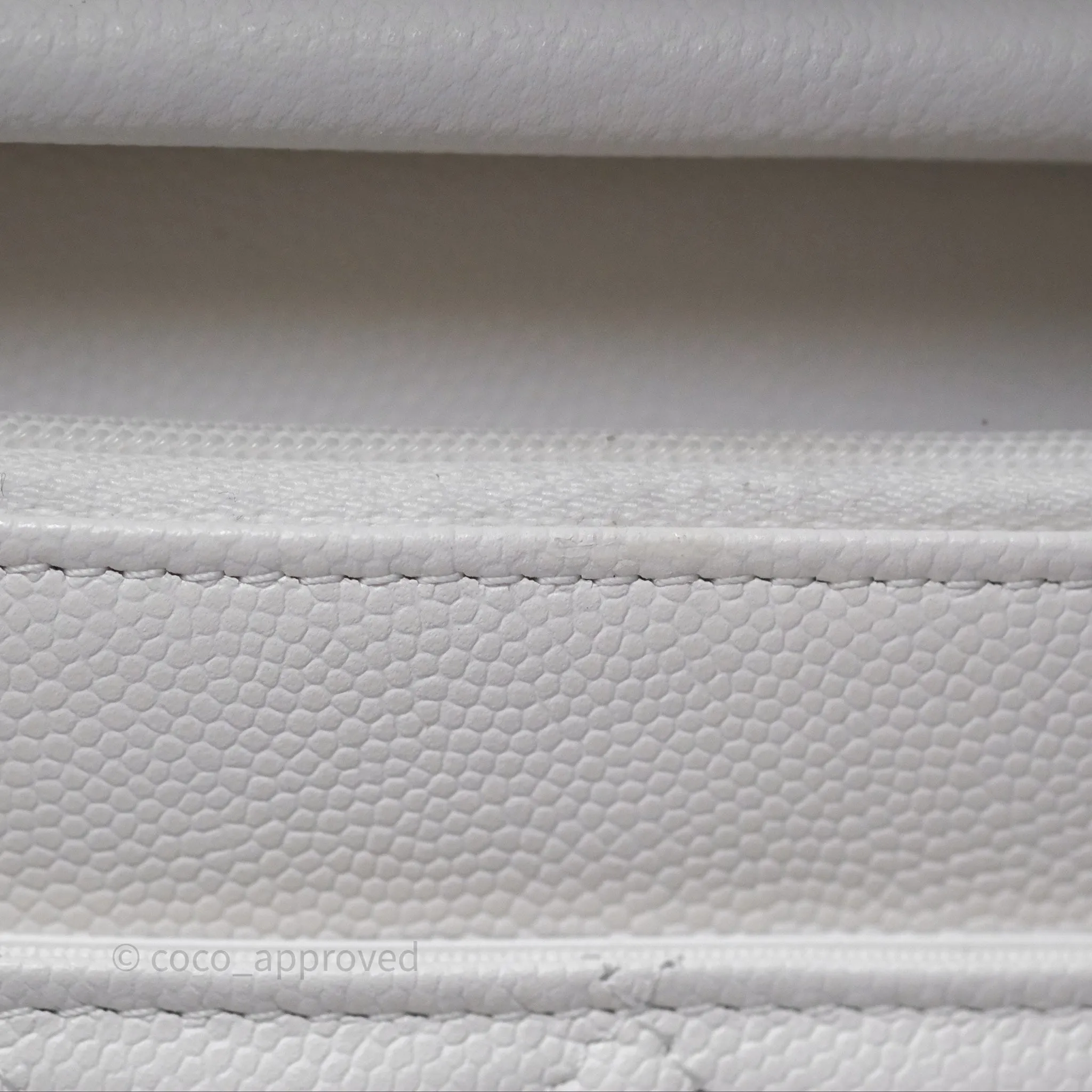 Chanel Mini Square Pearl Crush Quilted Grey Lambskin Aged Gold Hardware