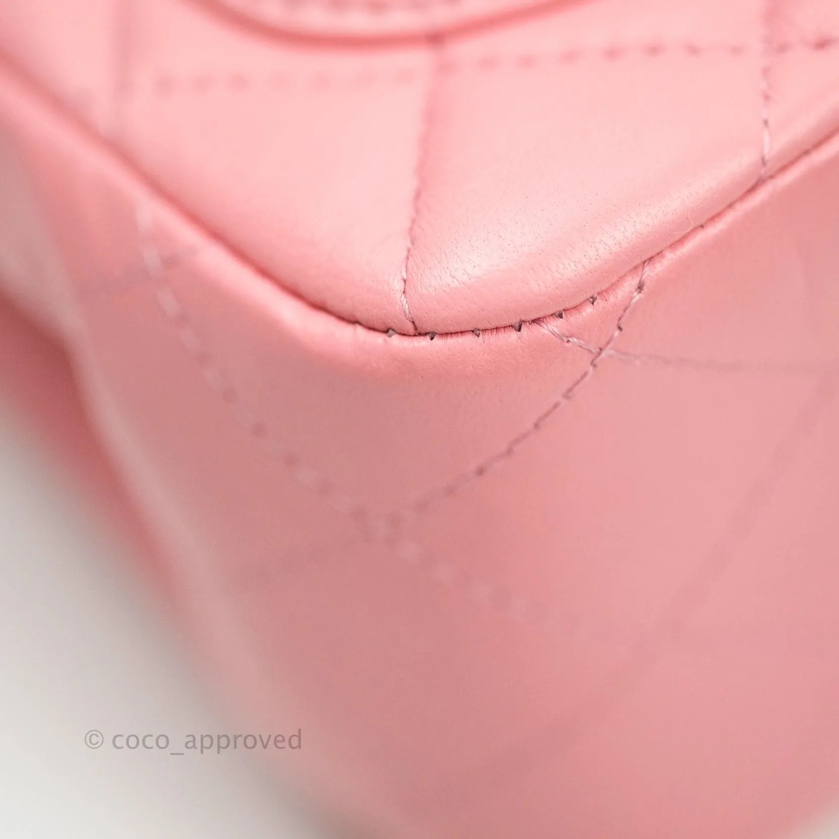 Chanel Mini Square Pink Lambskin Gold Hardware