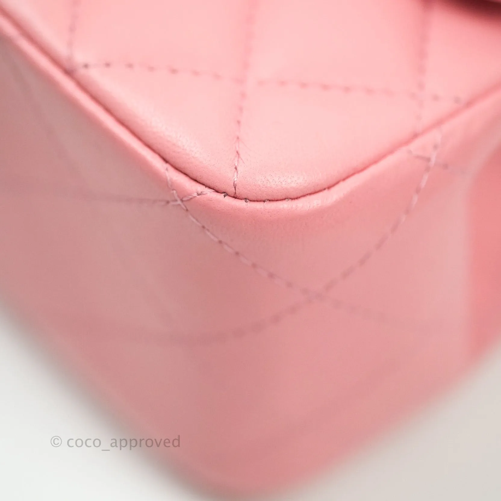 Chanel Mini Square Pink Lambskin Gold Hardware