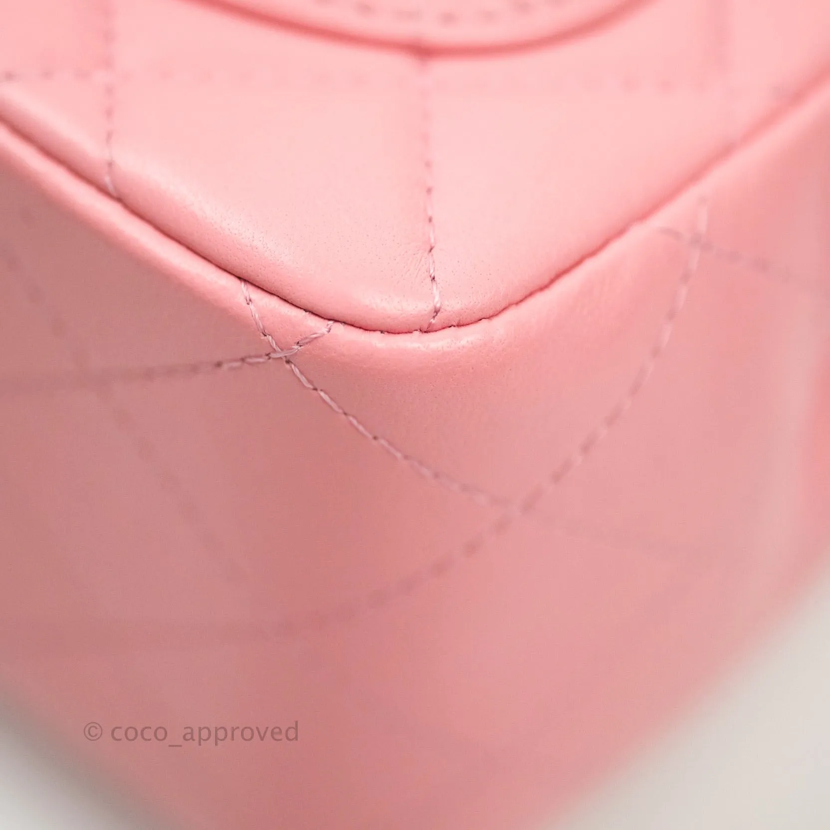 Chanel Mini Square Pink Lambskin Gold Hardware