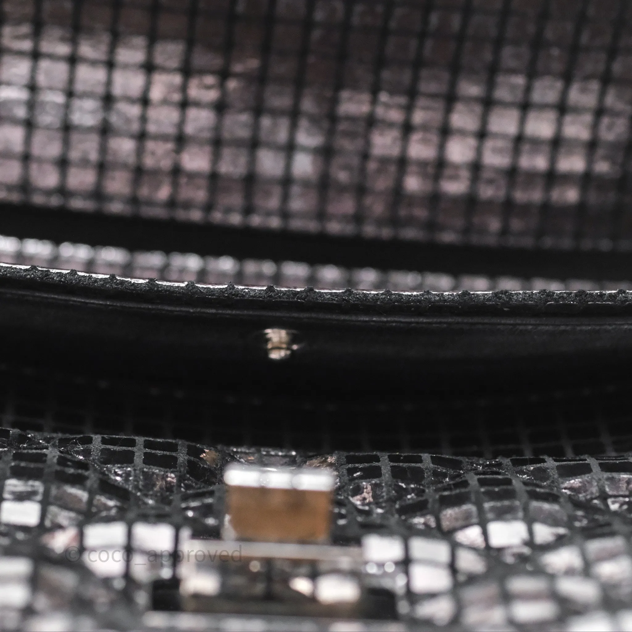 Chanel Mirror Reissue 2.55 Quilted Silver Suede Calfskin Gun Metal Hardware