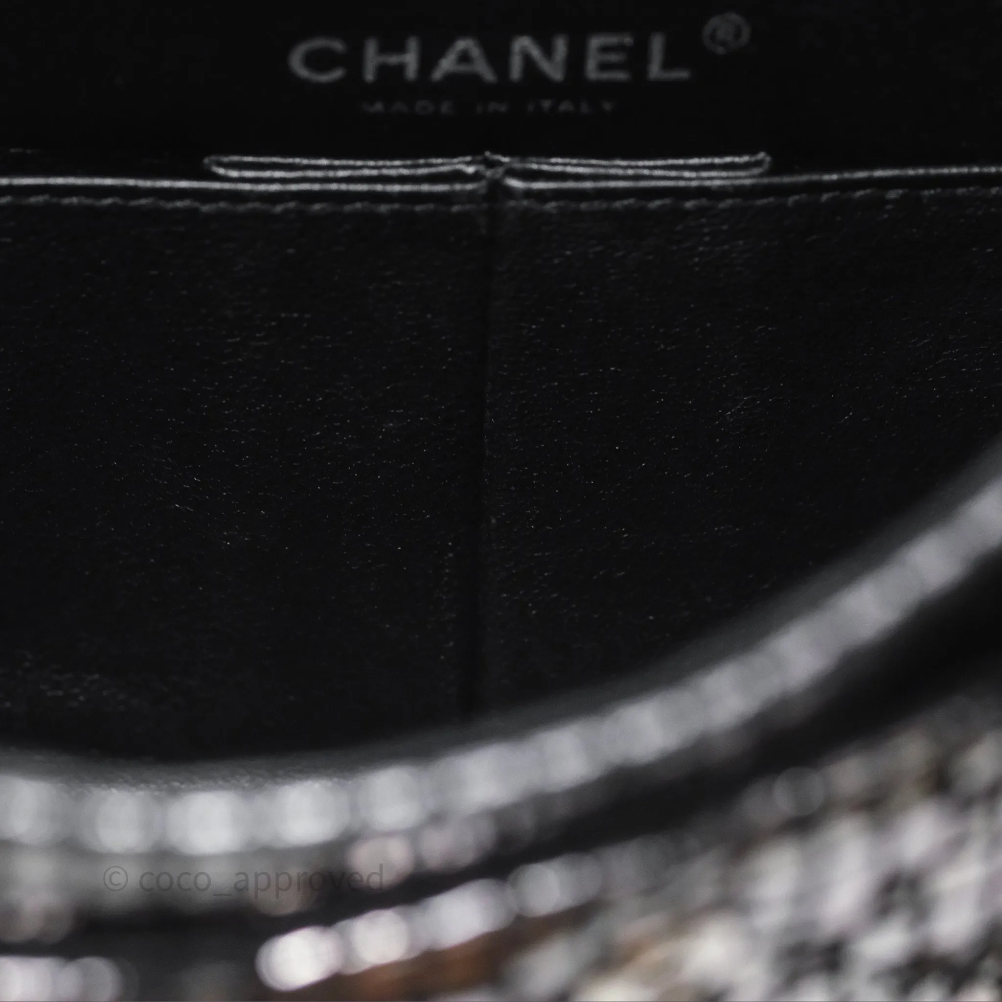 Chanel Mirror Reissue 2.55 Quilted Silver Suede Calfskin Gun Metal Hardware