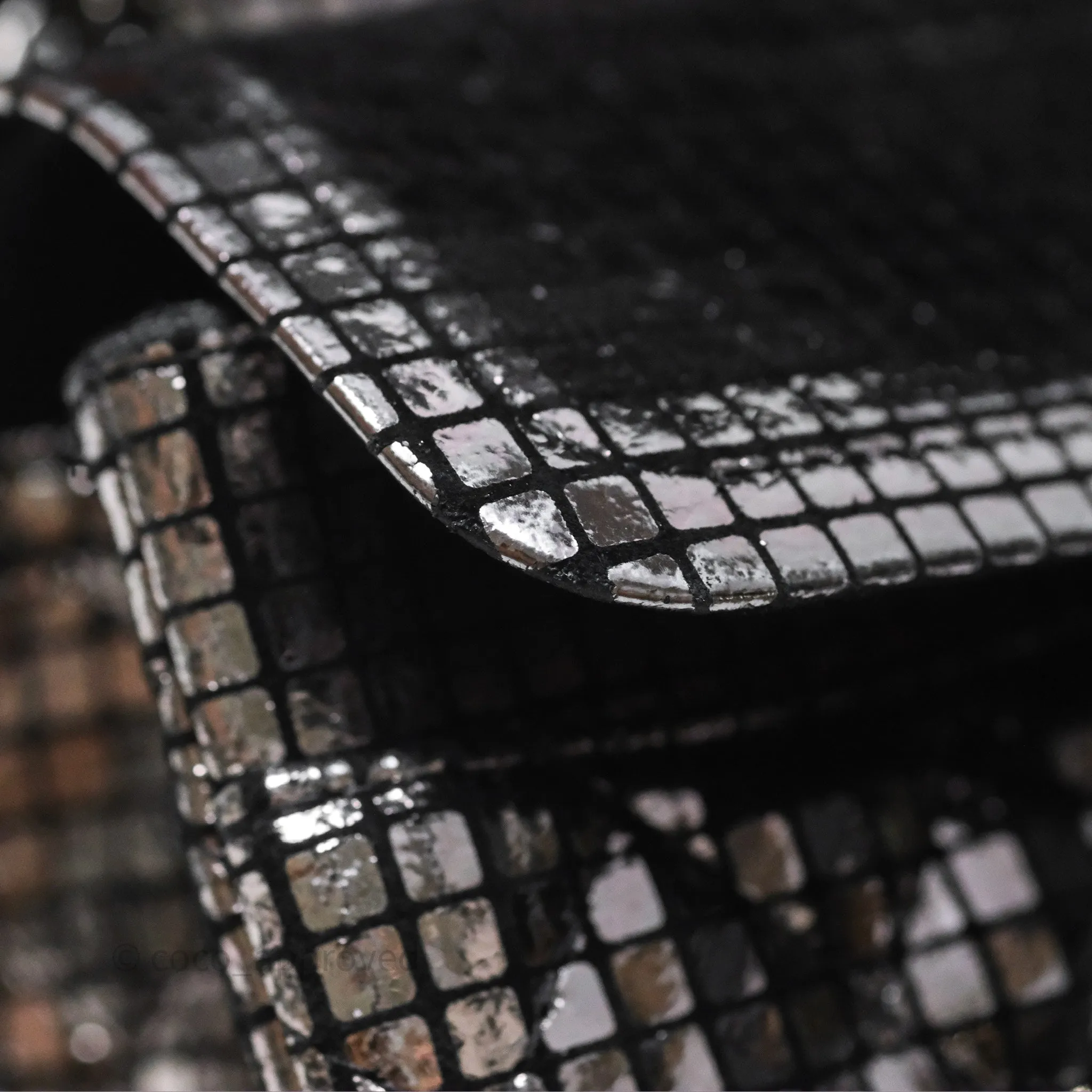 Chanel Mirror Reissue 2.55 Quilted Silver Suede Calfskin Gun Metal Hardware