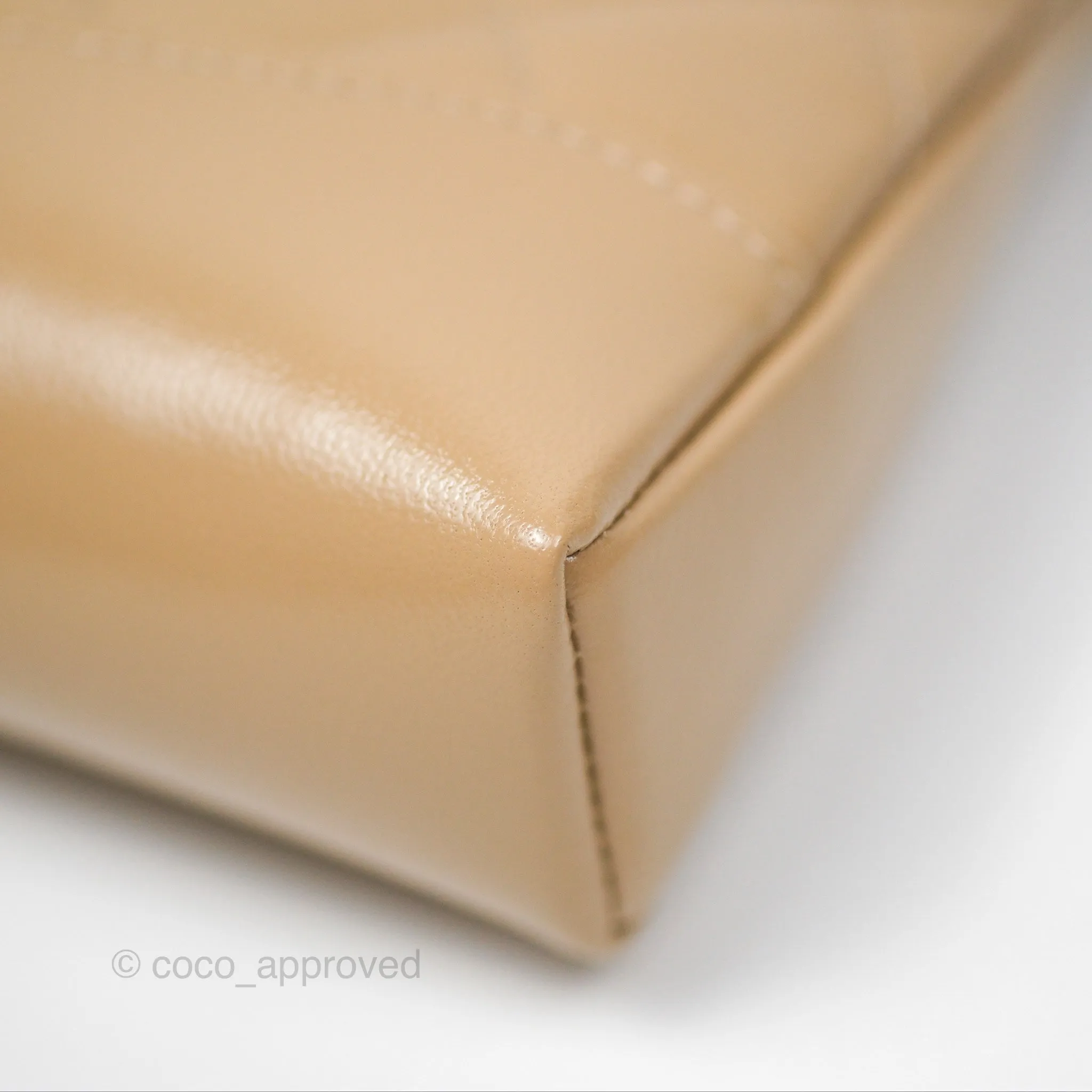 Chanel Nano 31 Beige Shiny Calfskin Gold Hardware