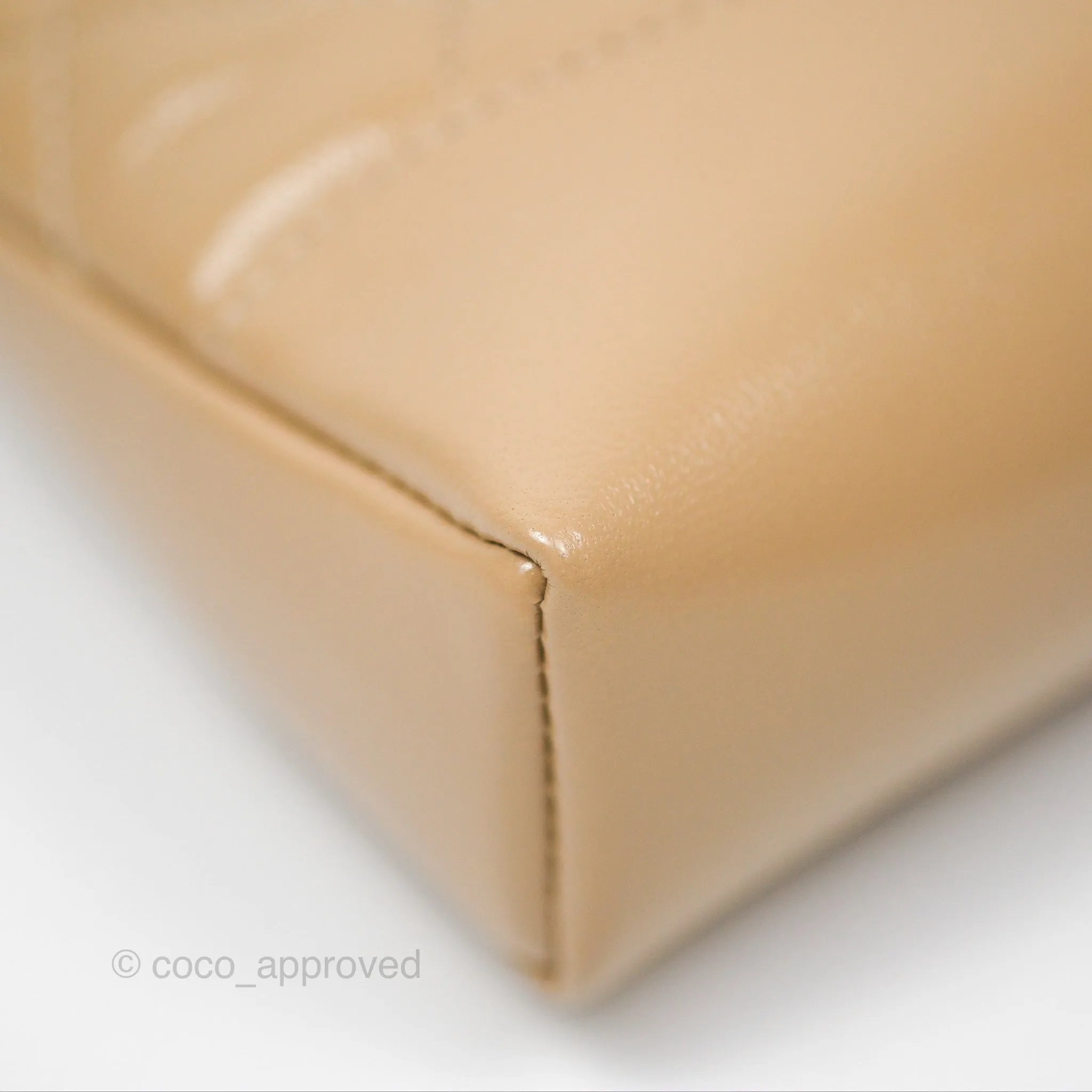Chanel Nano 31 Beige Shiny Calfskin Gold Hardware