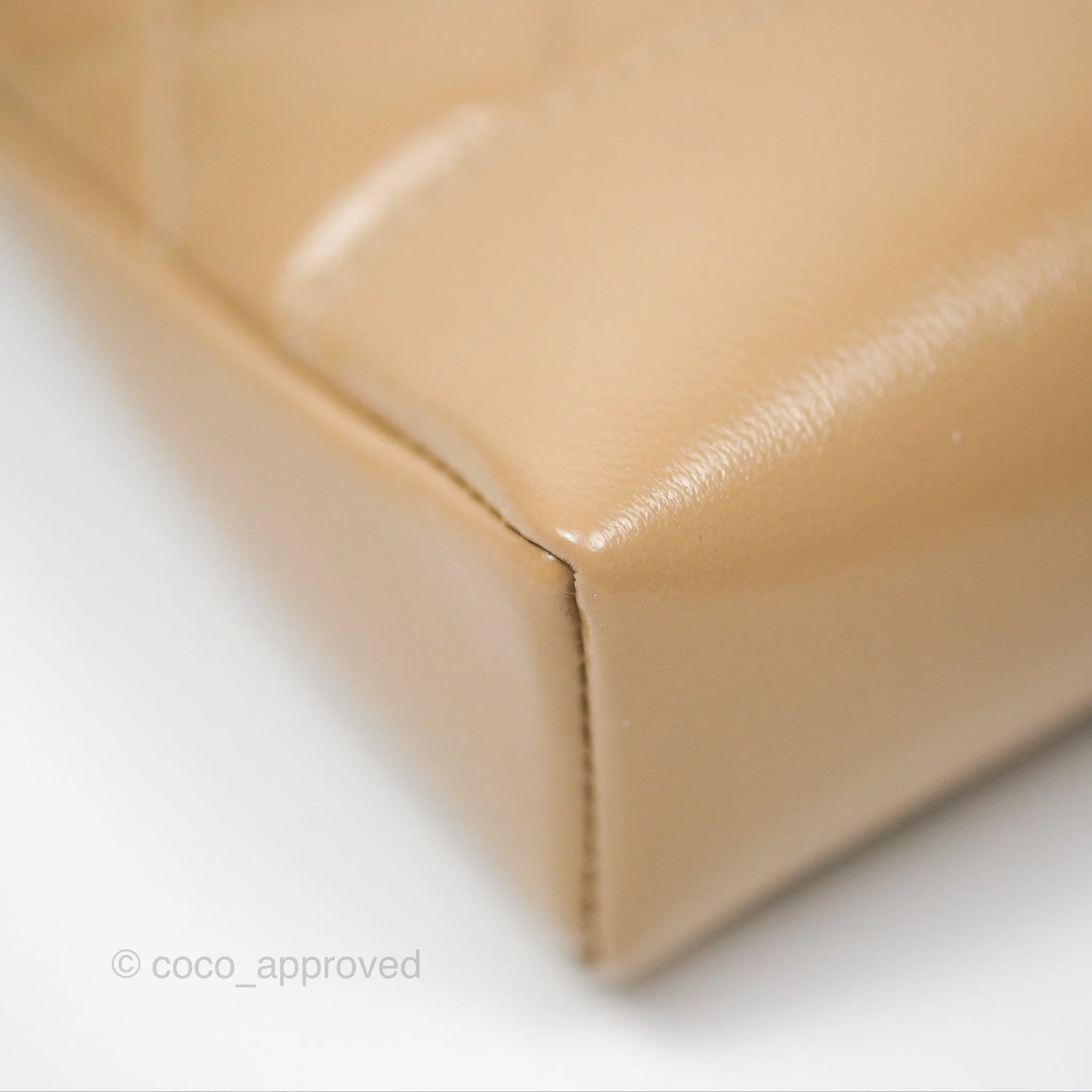 Chanel Nano 31 Beige Shiny Calfskin Gold Hardware