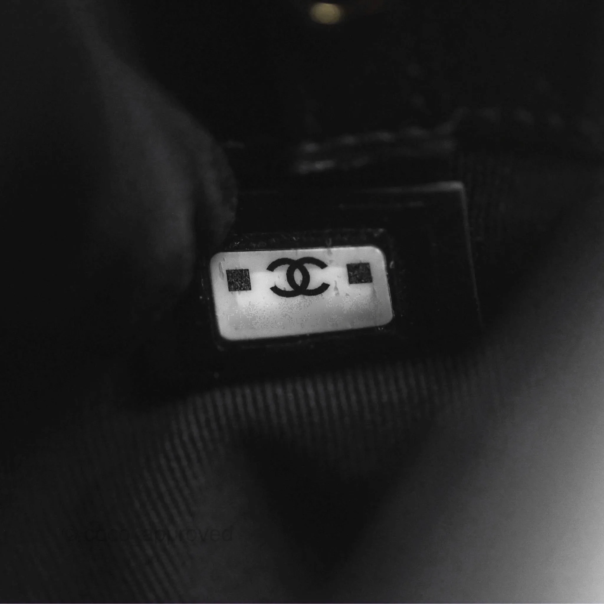 Chanel Nano 31 Black Shiny Calfskin Gold Hardware 24C