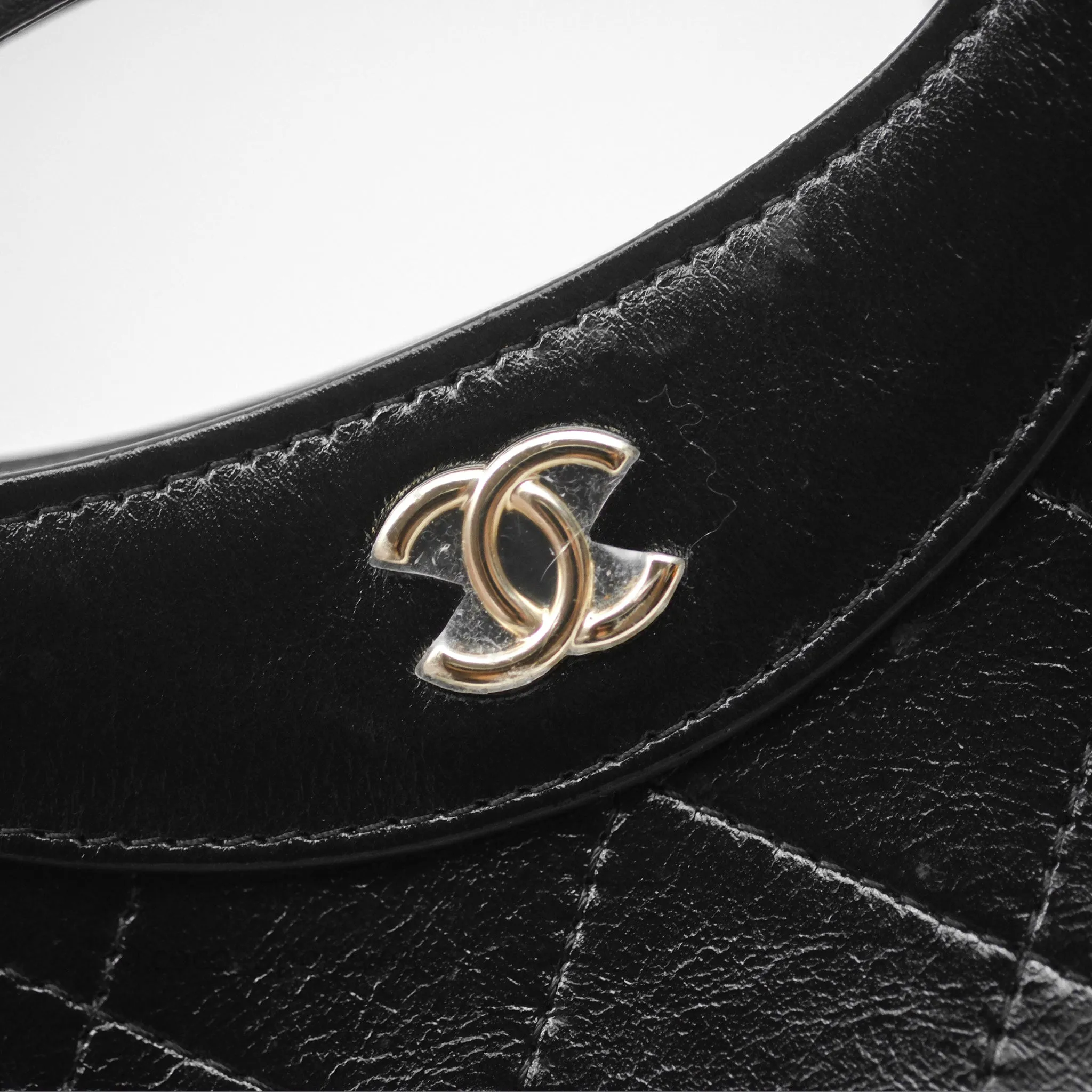 Chanel Nano 31 Black Shiny Calfskin Gold Hardware 24C