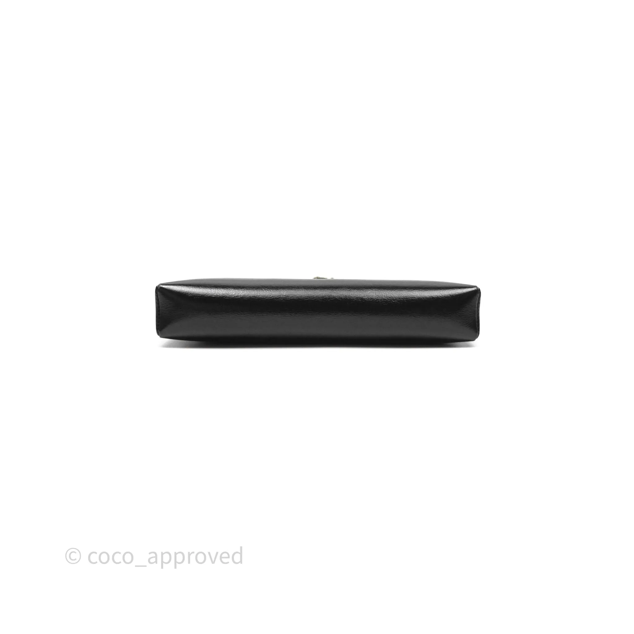 Chanel Nano 31 Black Shiny Calfskin Gold Hardware 24C