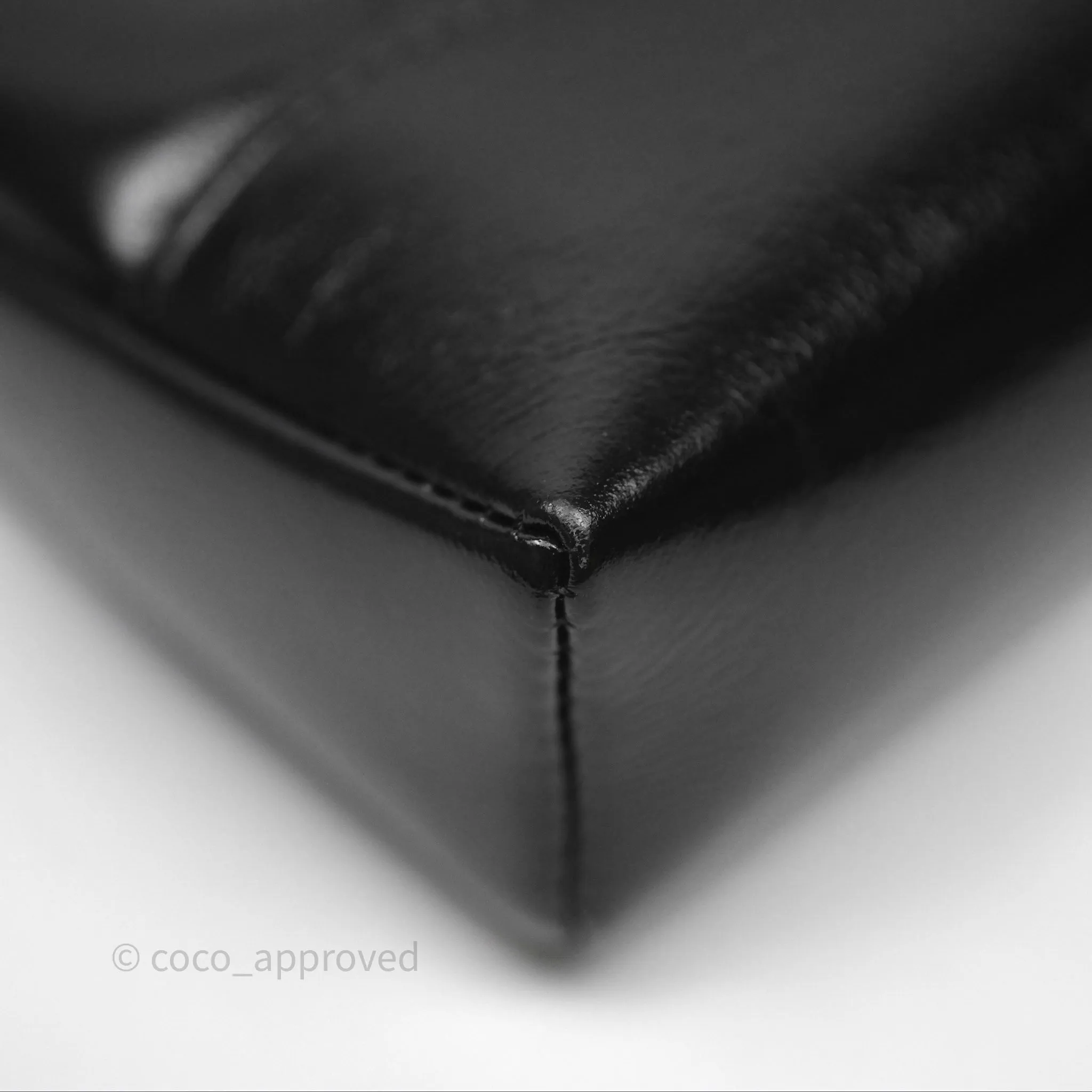 Chanel Nano 31 Black Shiny Calfskin Gold Hardware 24C
