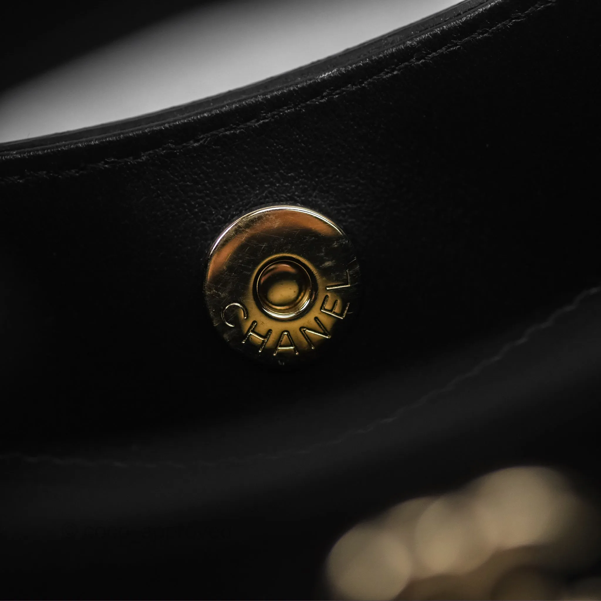 Chanel Nano 31 Black Shiny Calfskin Gold Hardware 24C
