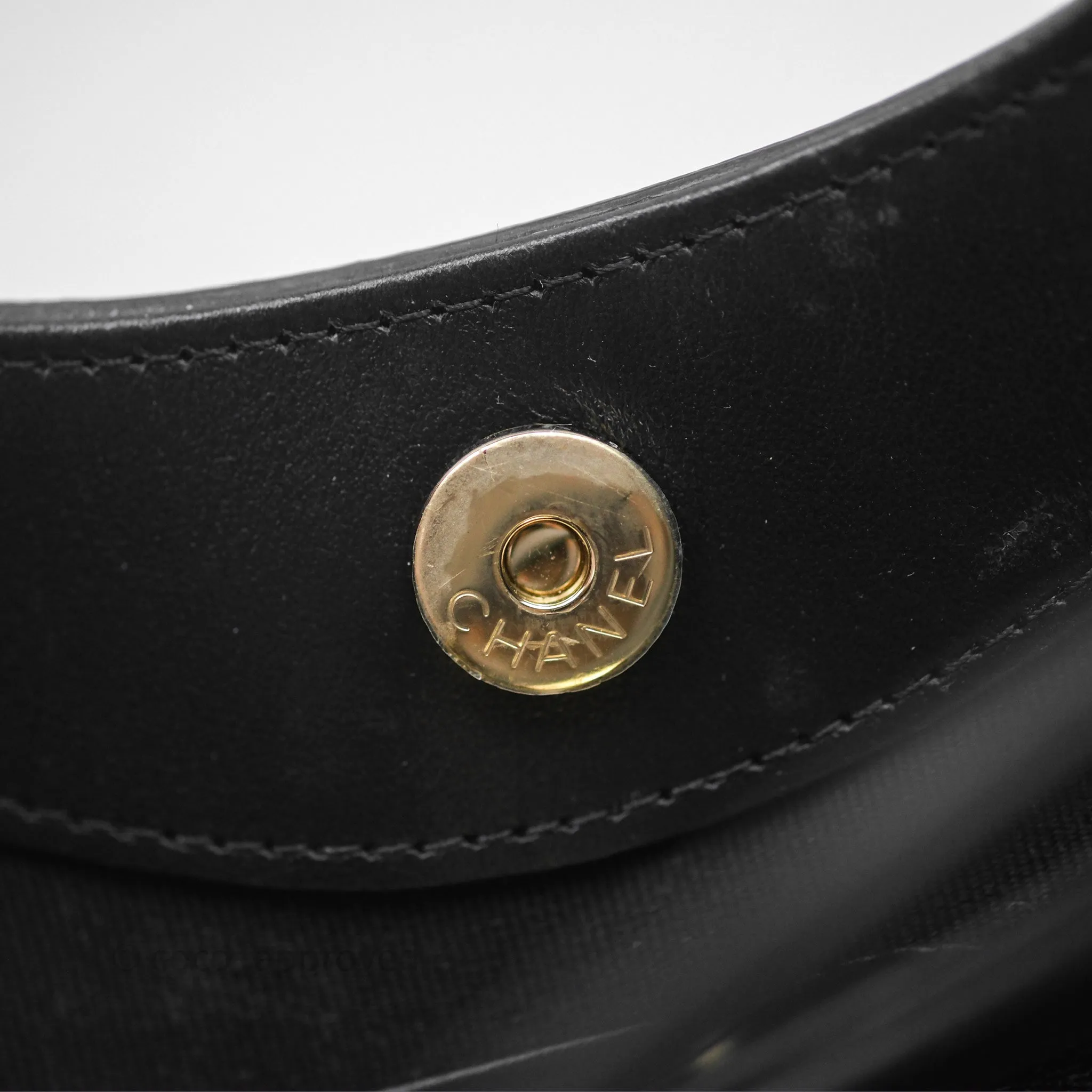 Chanel Nano 31 Black Shiny Calfskin Gold Hardware 24C