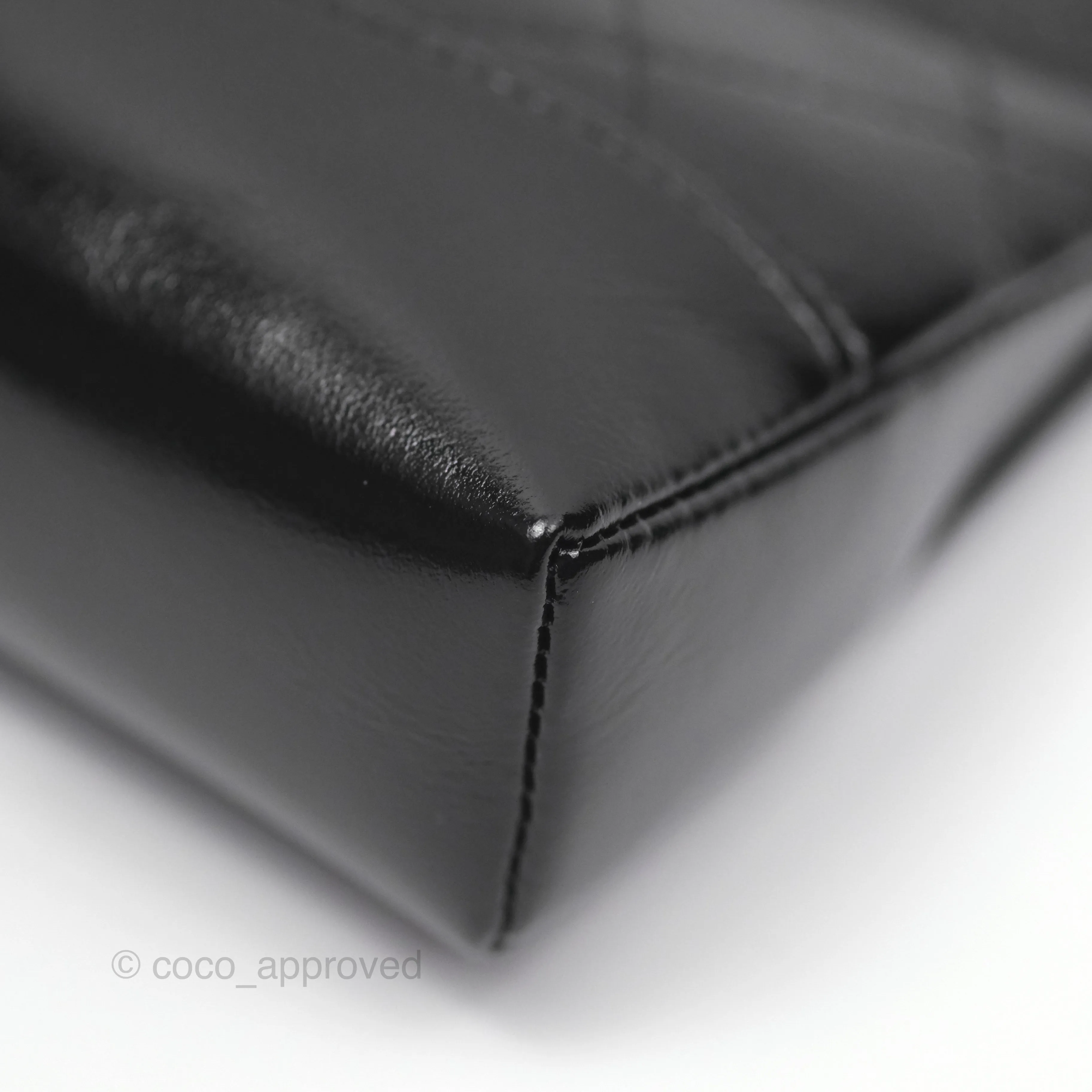 Chanel Nano 31 Black Shiny Calfskin Gold Hardware