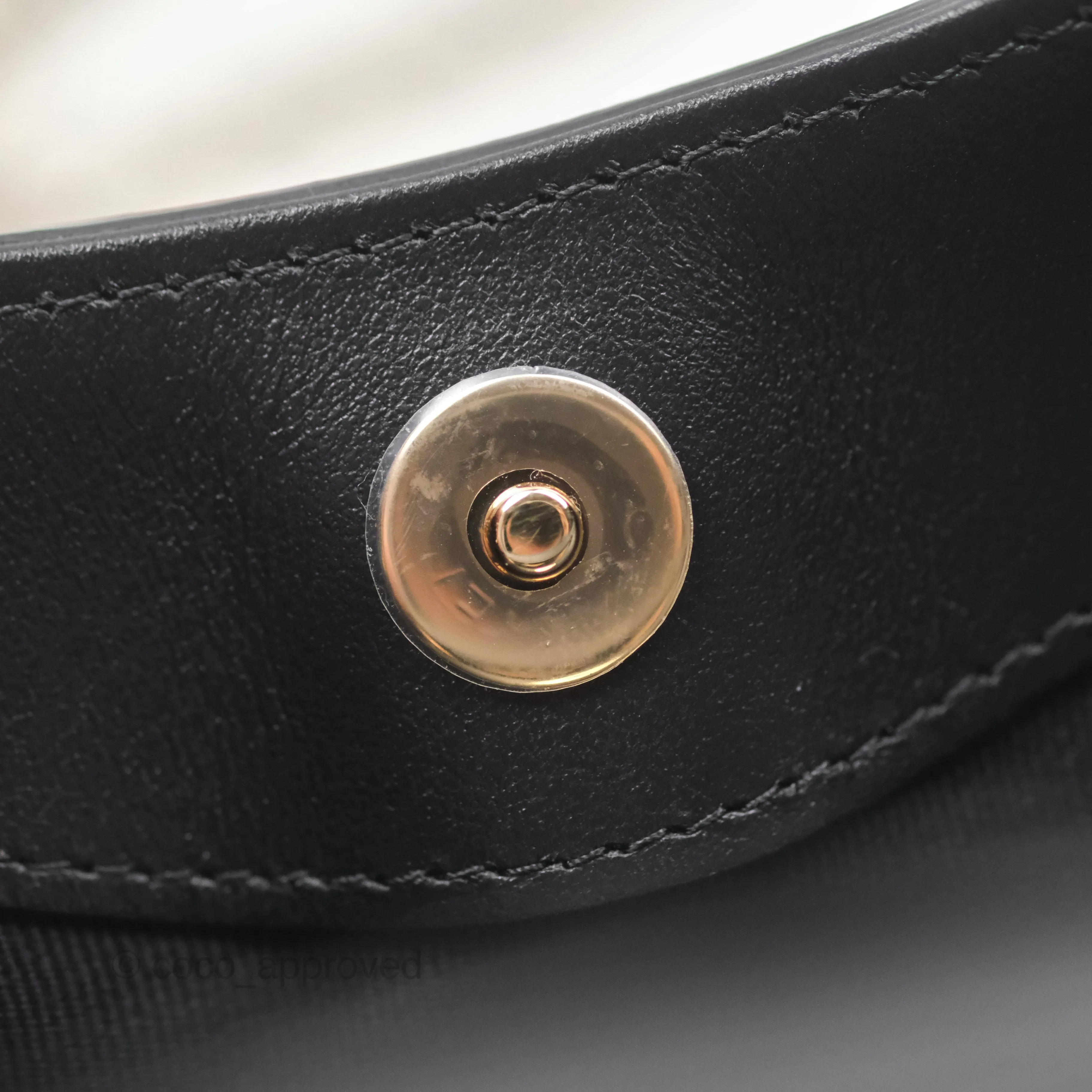 Chanel Nano 31 Black Shiny Calfskin Gold Hardware