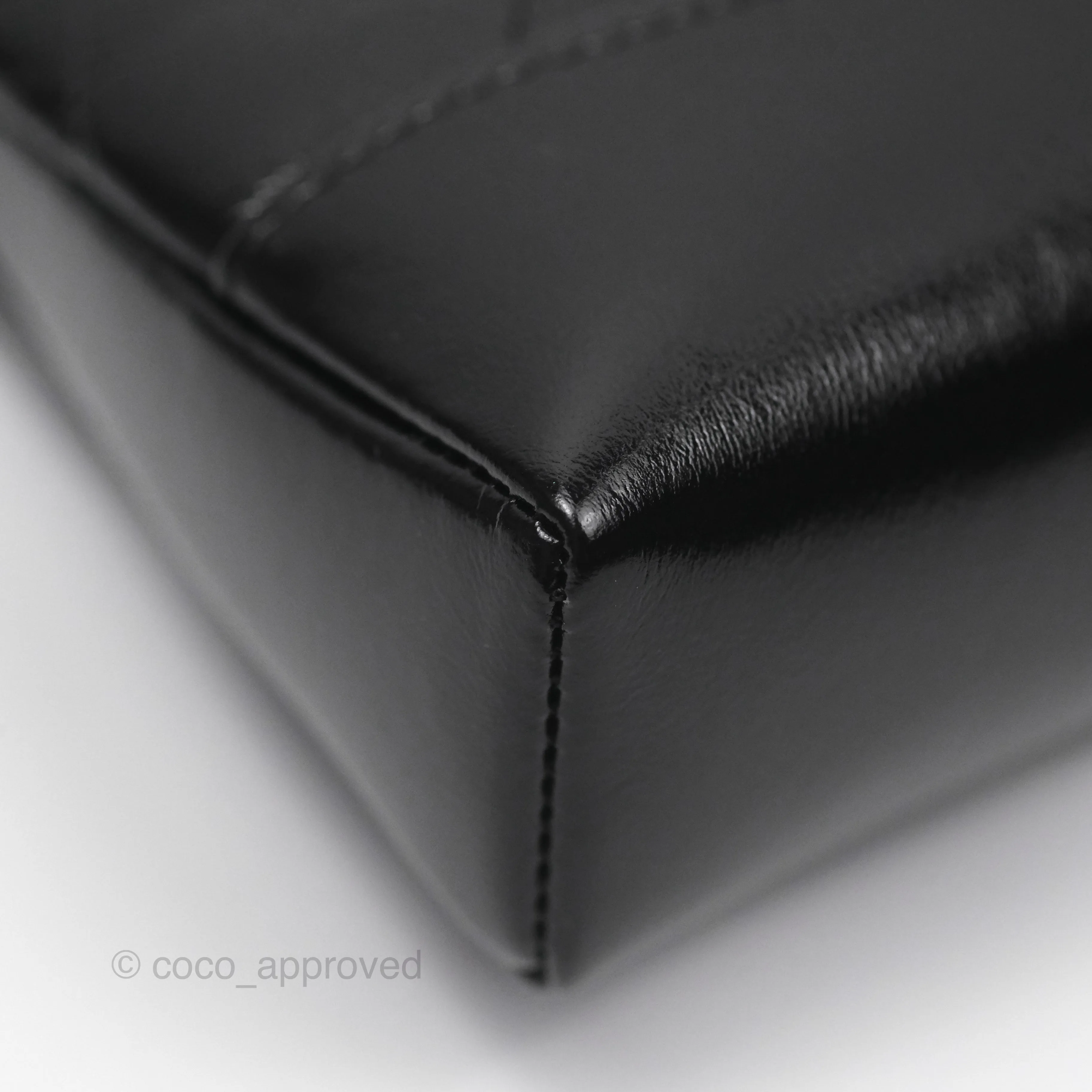 Chanel Nano 31 Black Shiny Calfskin Gold Hardware