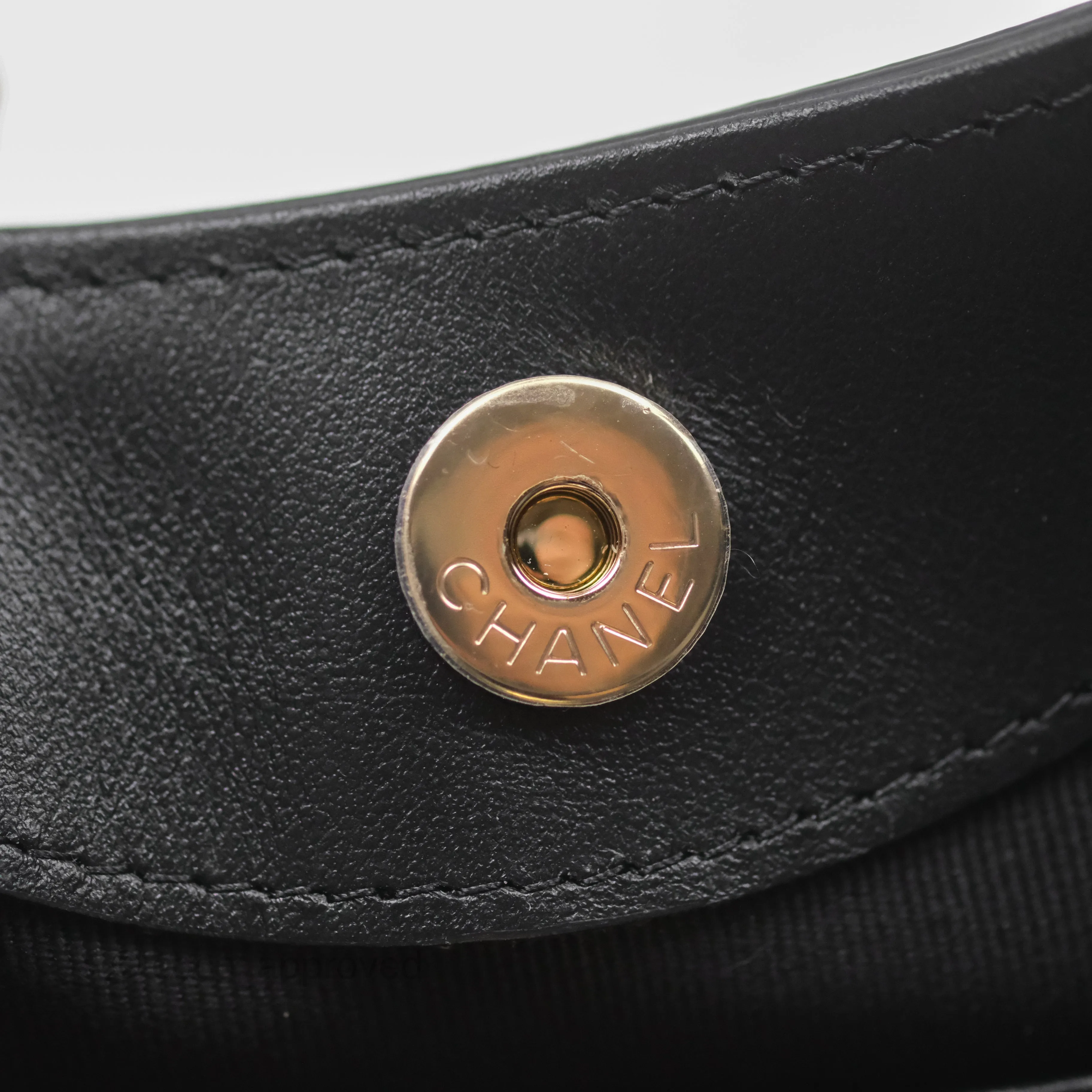 Chanel Nano 31 Black Shiny Calfskin Gold Hardware