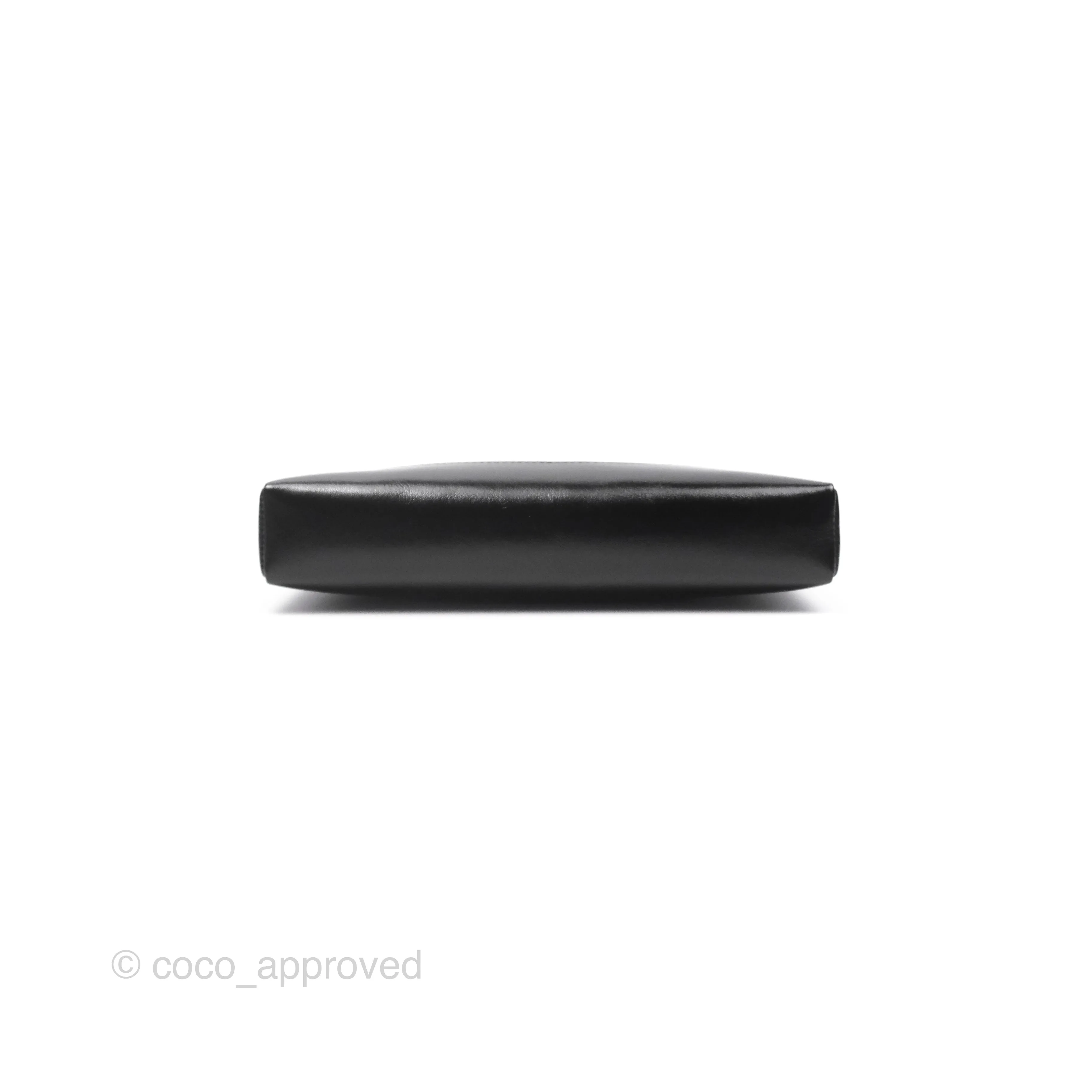 Chanel Nano 31 Black Shiny Calfskin Gold Hardware