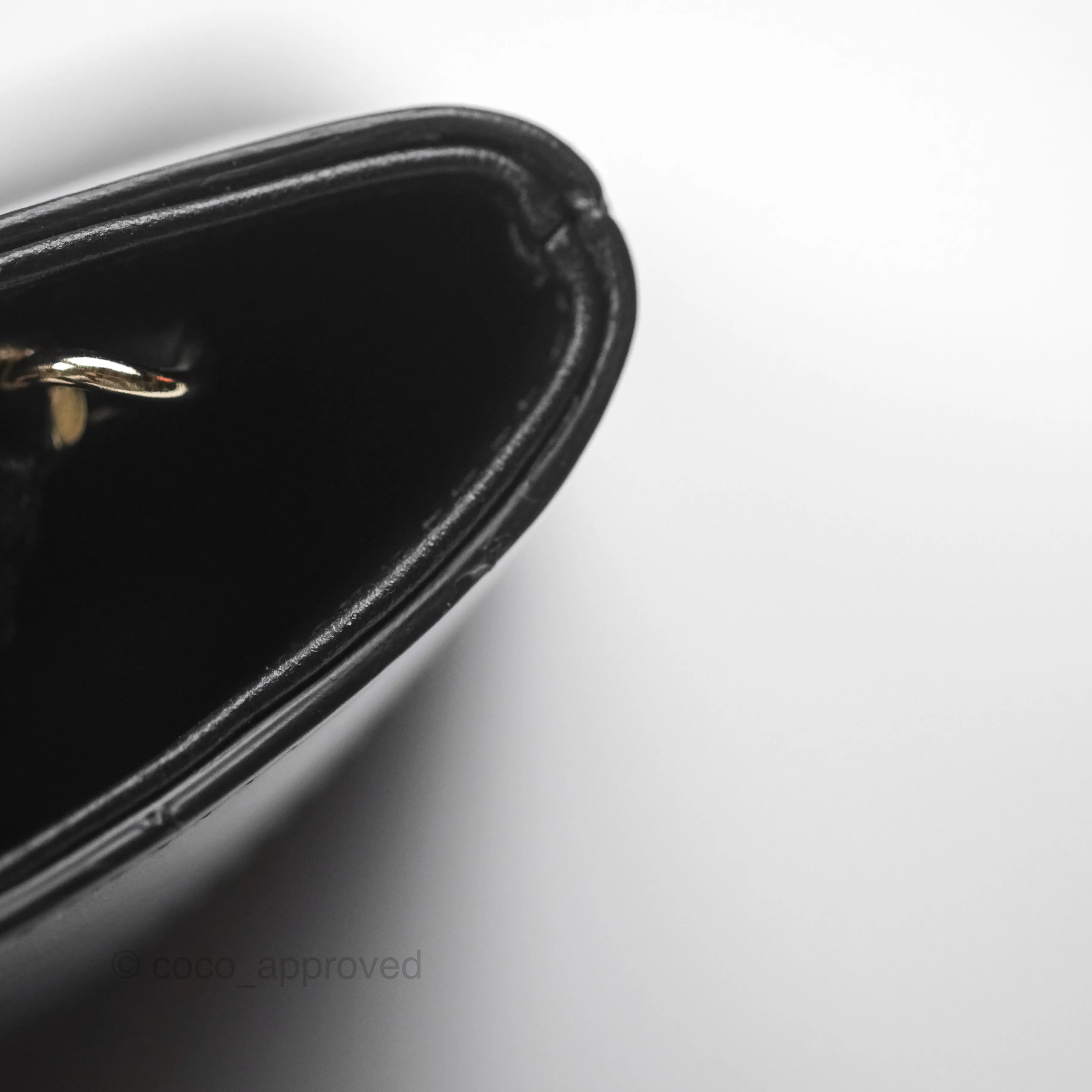 Chanel Nano 31 Black Shiny Calfskin Gold Hardware