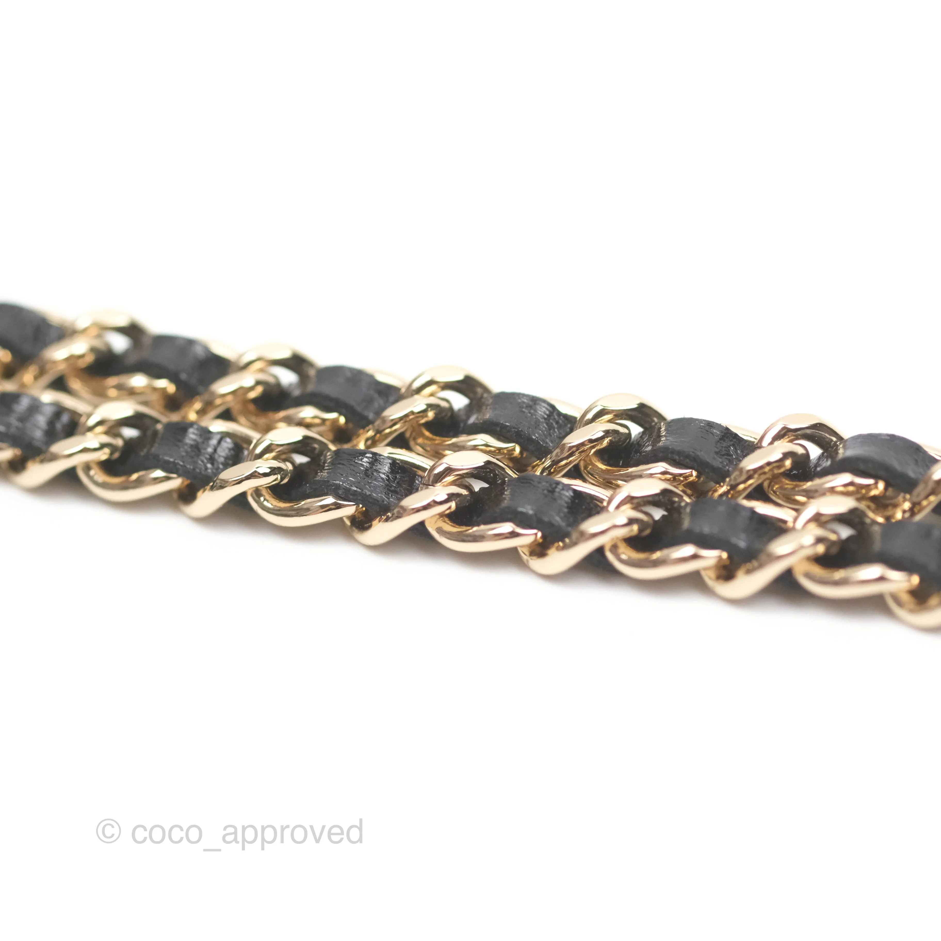 Chanel Nano 31 Black Shiny Calfskin Gold Hardware