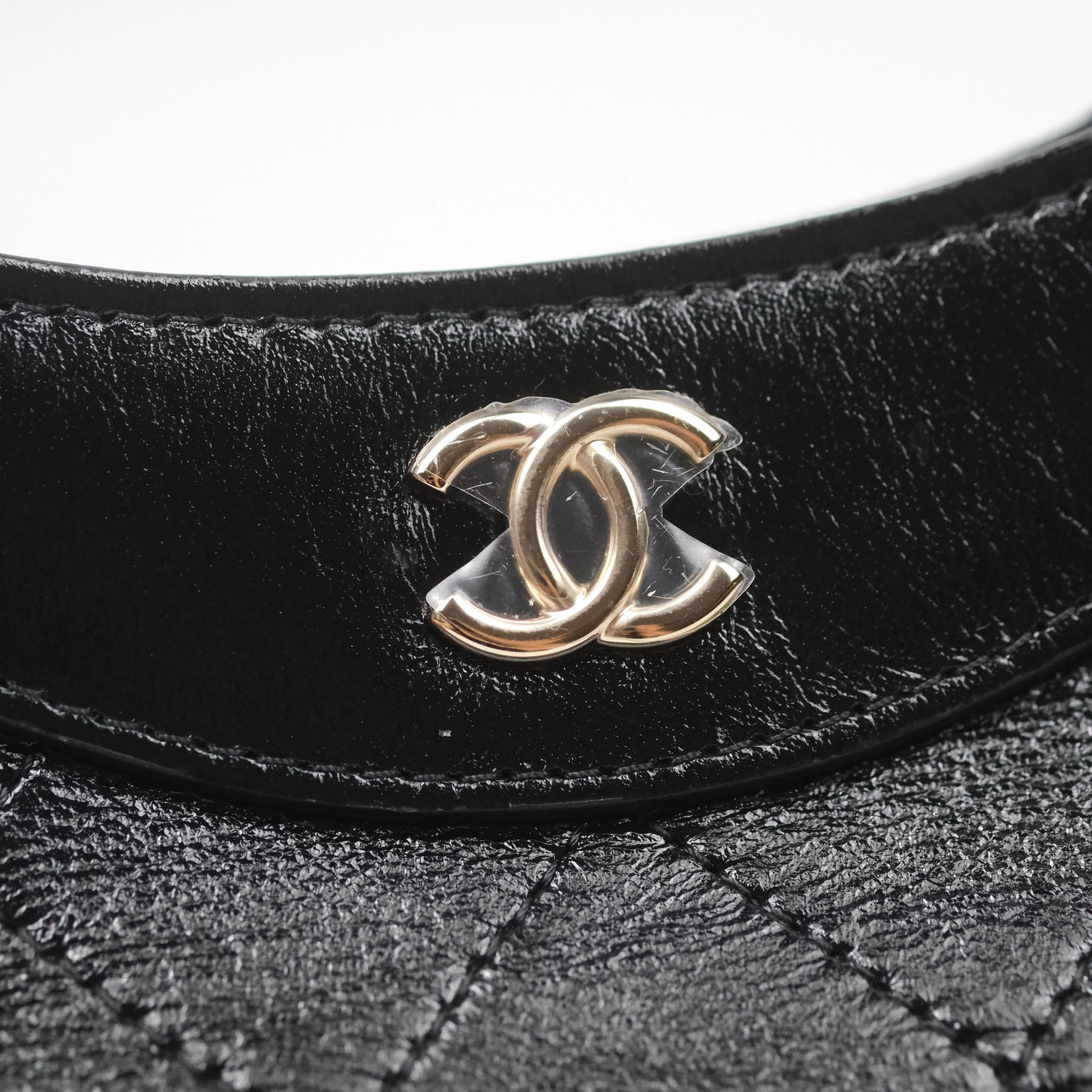 Chanel Nano 31 Black Shiny Calfskin Gold Hardware