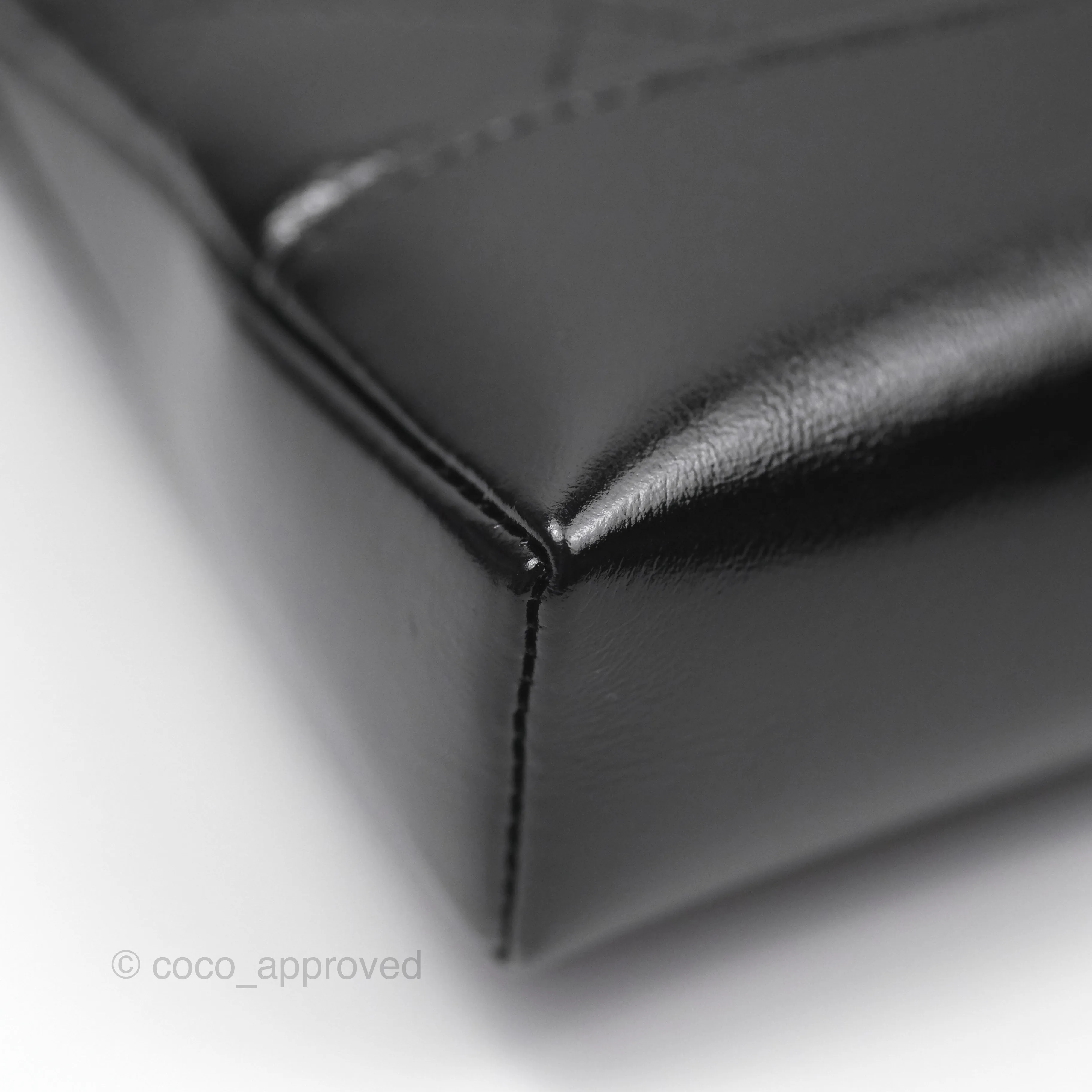 Chanel Nano 31 Black Shiny Calfskin Gold Hardware