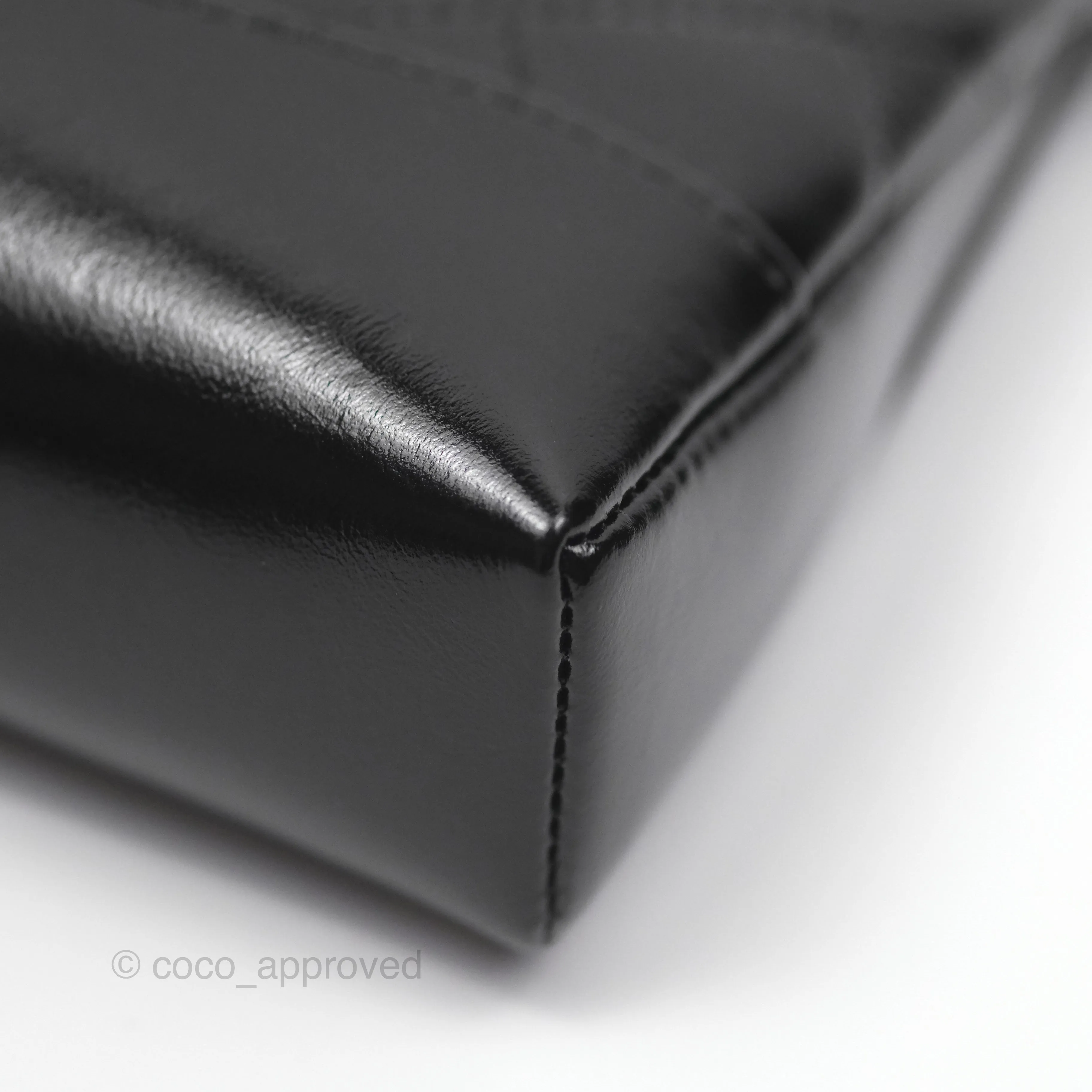 Chanel Nano 31 Black Shiny Calfskin Gold Hardware
