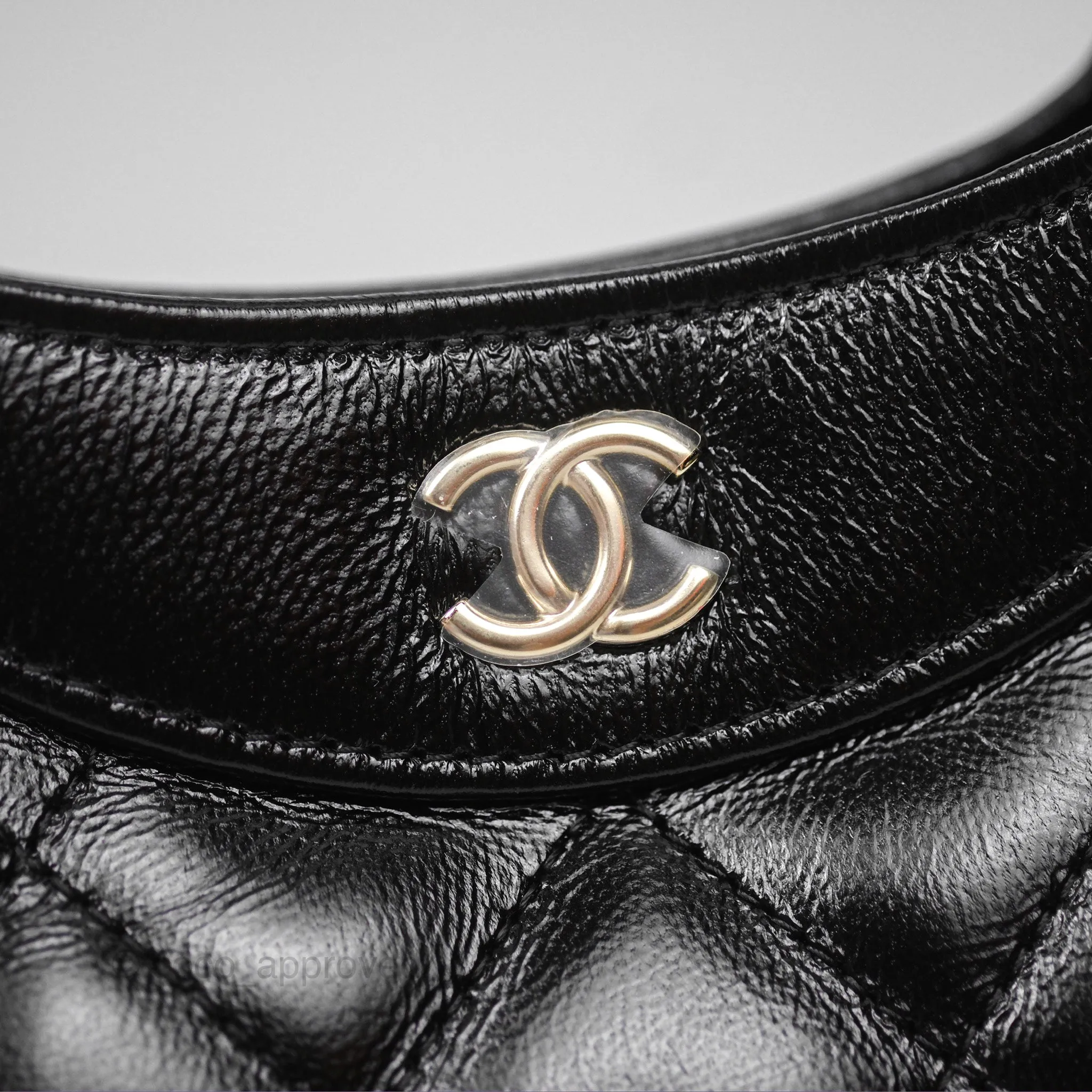 Chanel Nano 31 Black Shiny Lambskin Gold Hardware