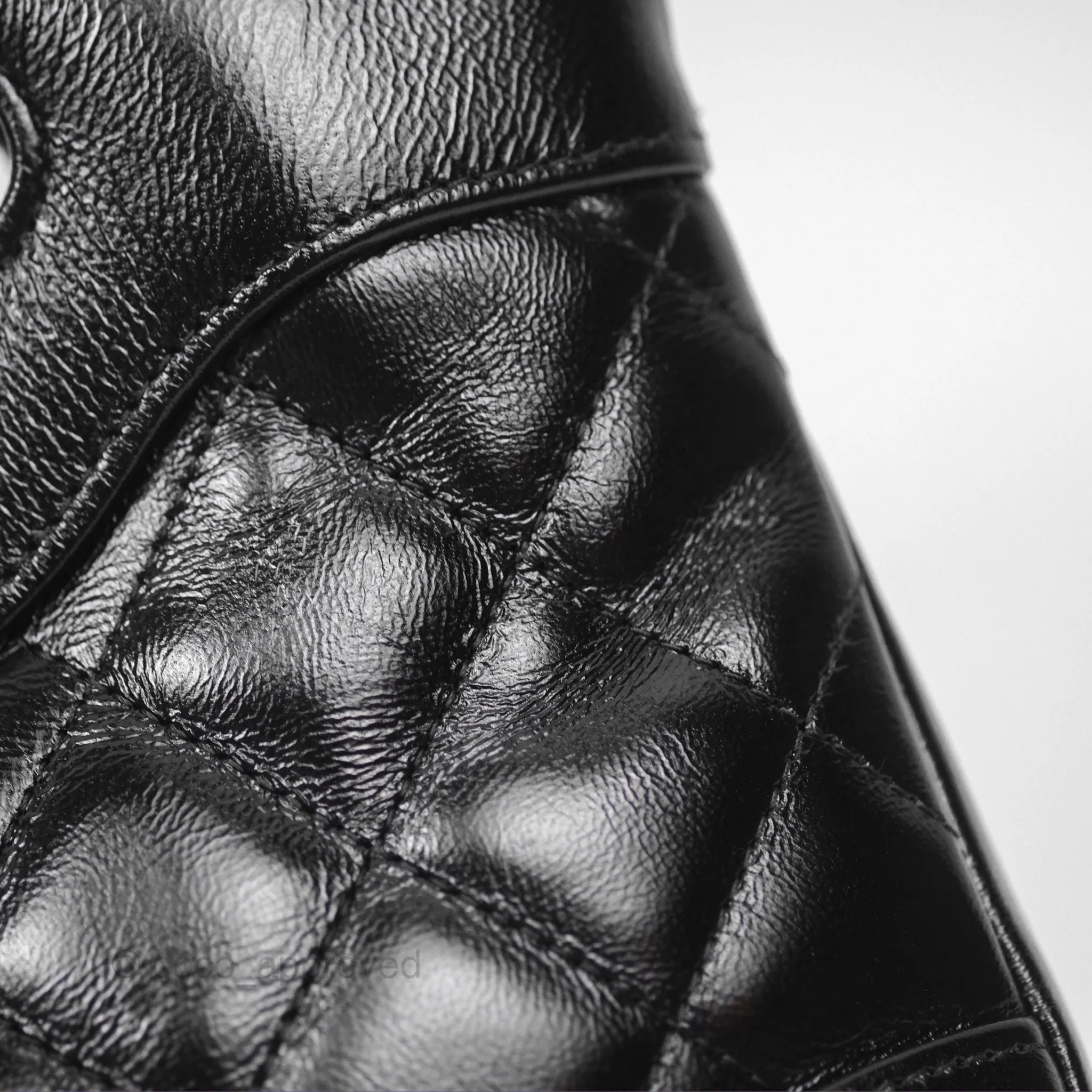 Chanel Nano 31 Black Shiny Lambskin Gold Hardware