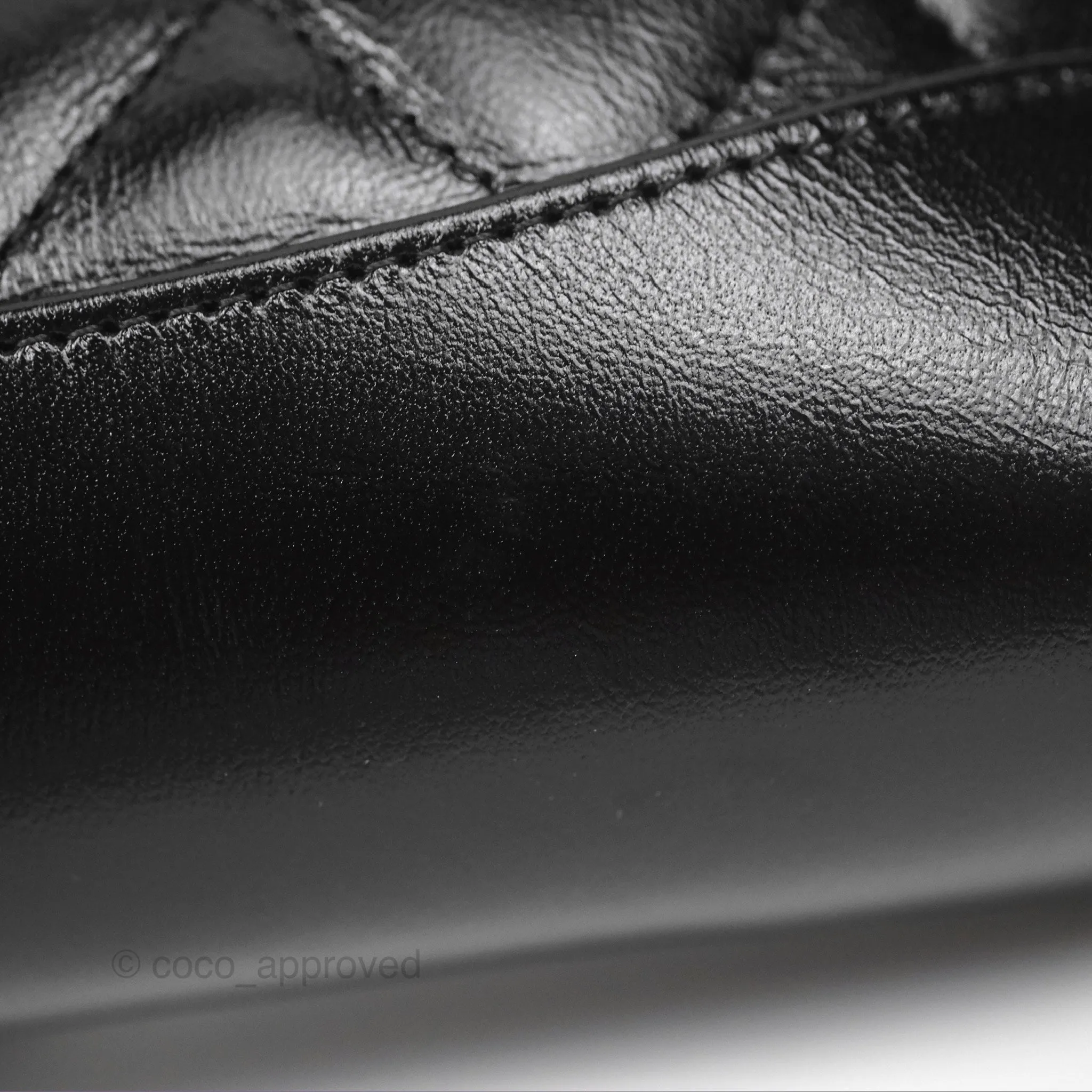 Chanel Nano 31 Black Shiny Lambskin Gold Hardware