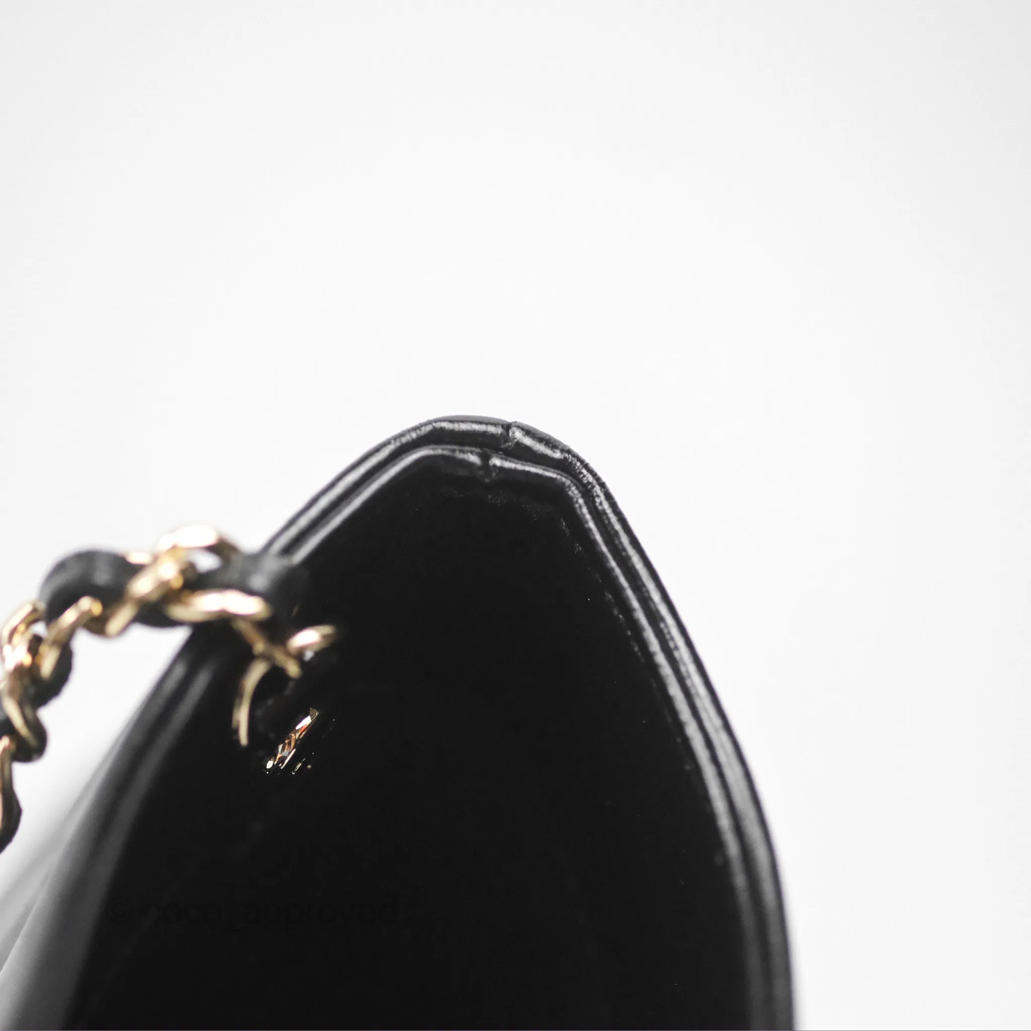 Chanel Nano 31 Black Shiny Lambskin Gold Hardware