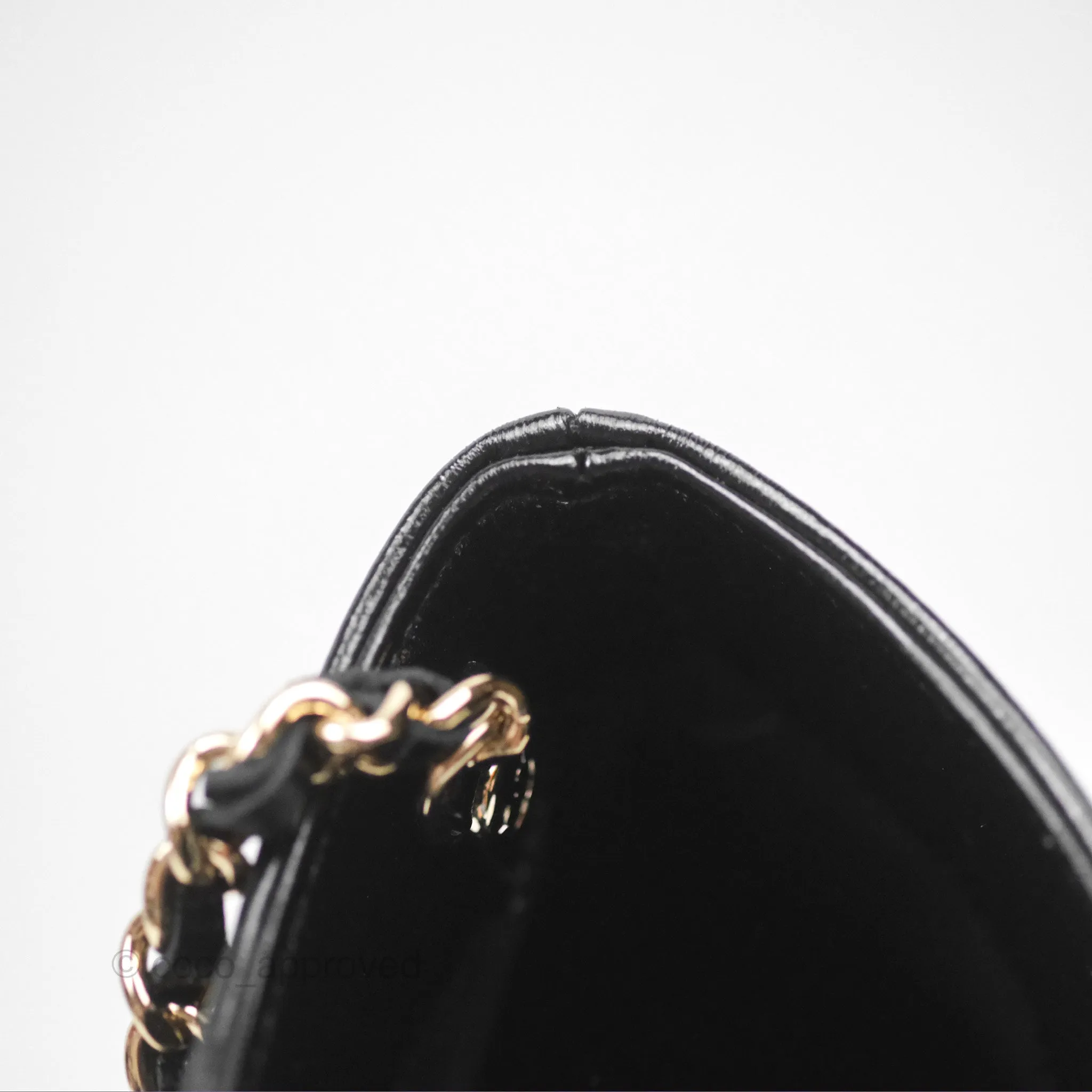 Chanel Nano 31 Black Shiny Lambskin Gold Hardware