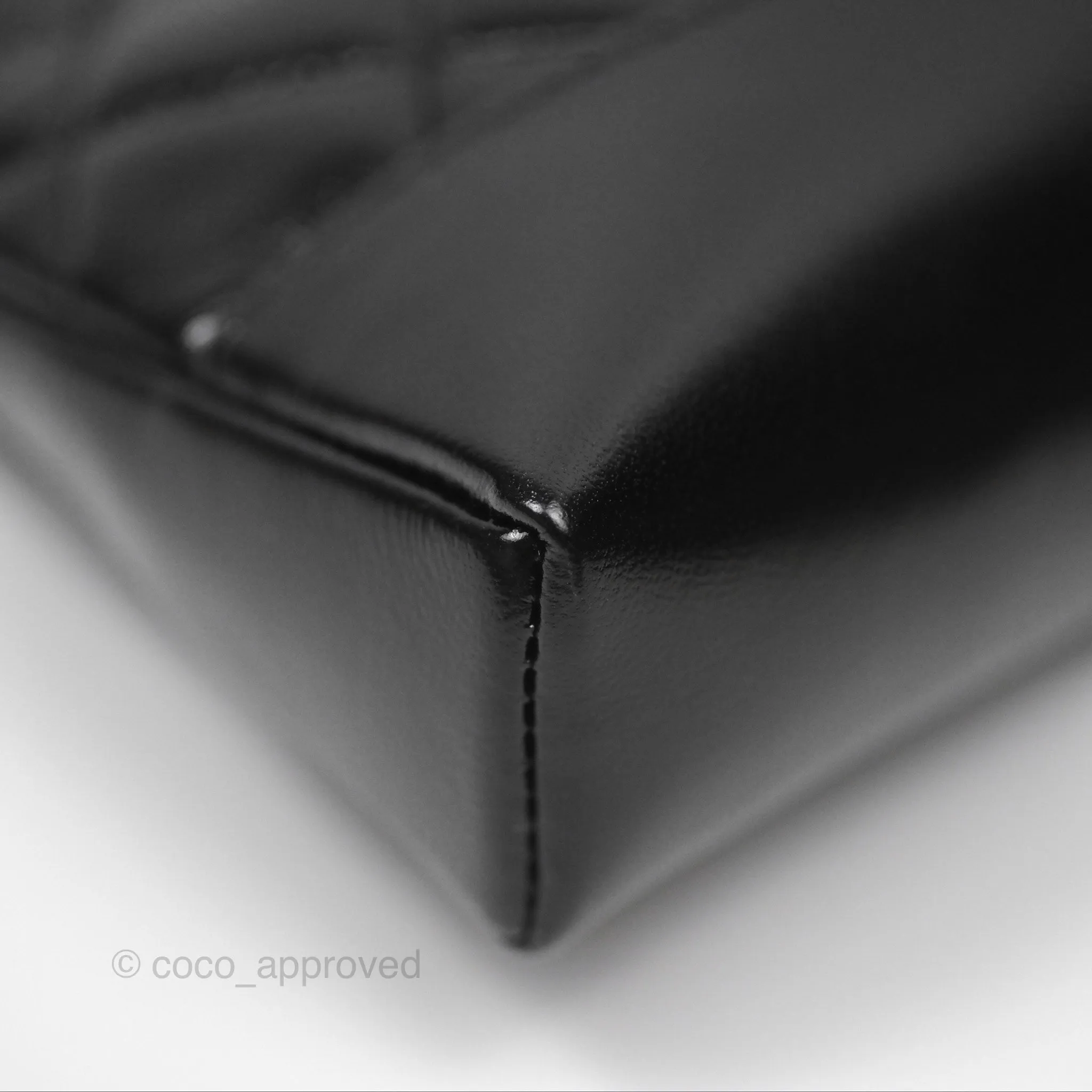 Chanel Nano 31 Black Shiny Lambskin Gold Hardware