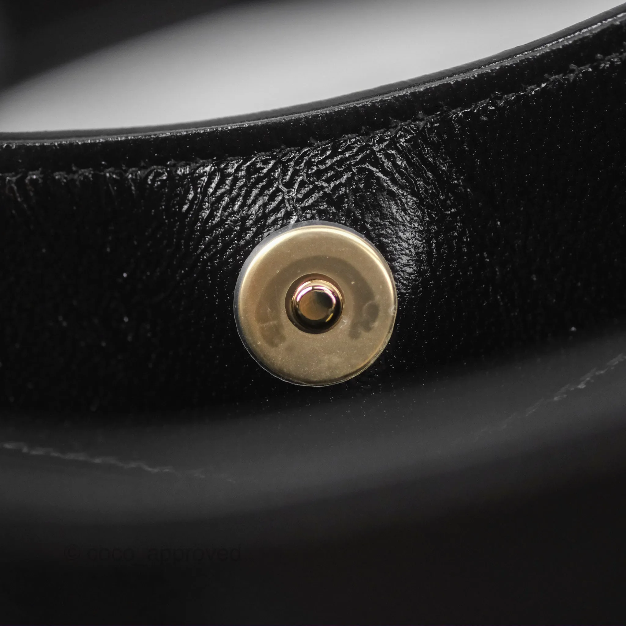 Chanel Nano 31 Black Shiny Lambskin Gold Hardware