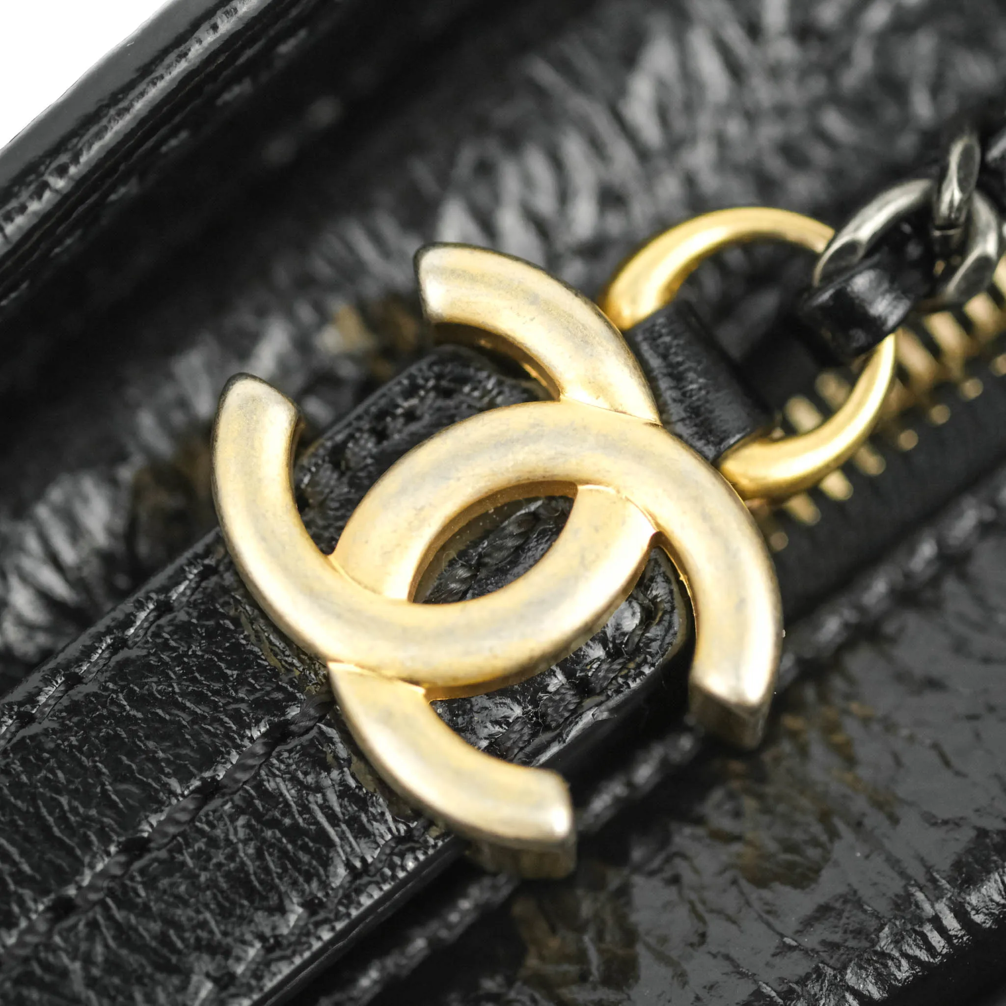 Chanel New Medium Gabrielle Hobo Black Shiny Aged Calfskin Mixed Hardware 20A