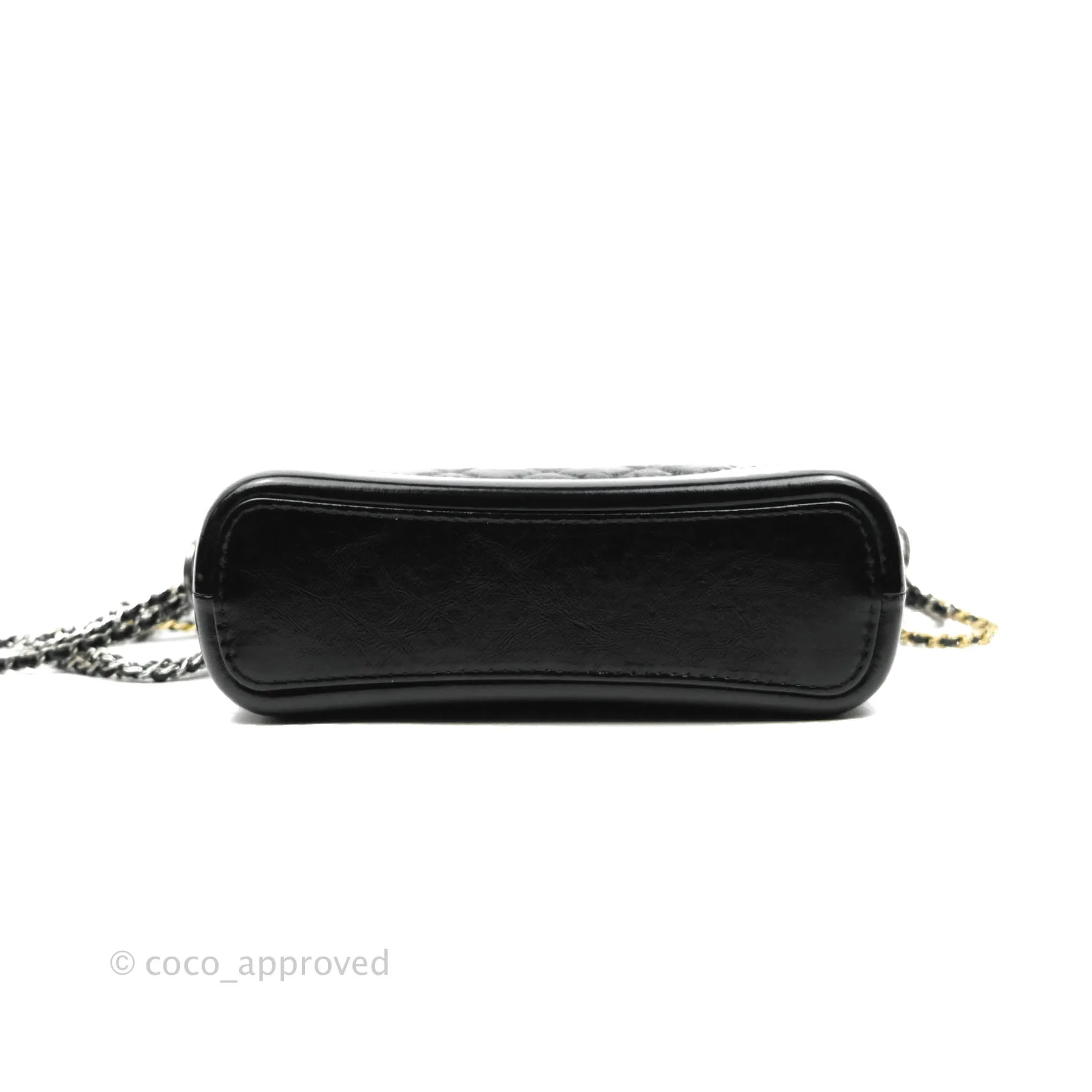 Chanel New Medium Gabrielle Hobo Black Shiny Aged Calfskin Mixed Hardware 20A