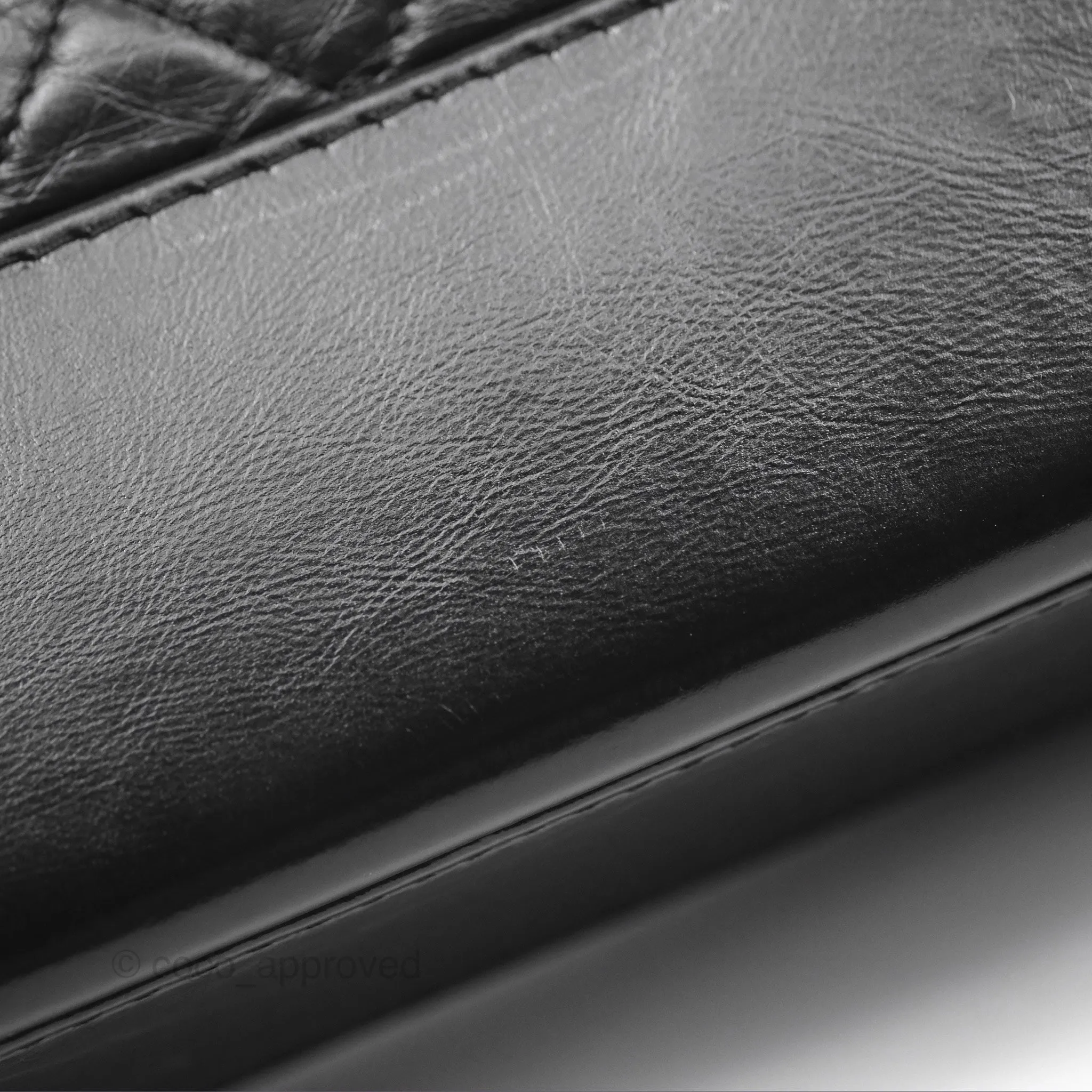 Chanel New Medium Gabrielle Hobo Quilted Black Aged Calfskin
